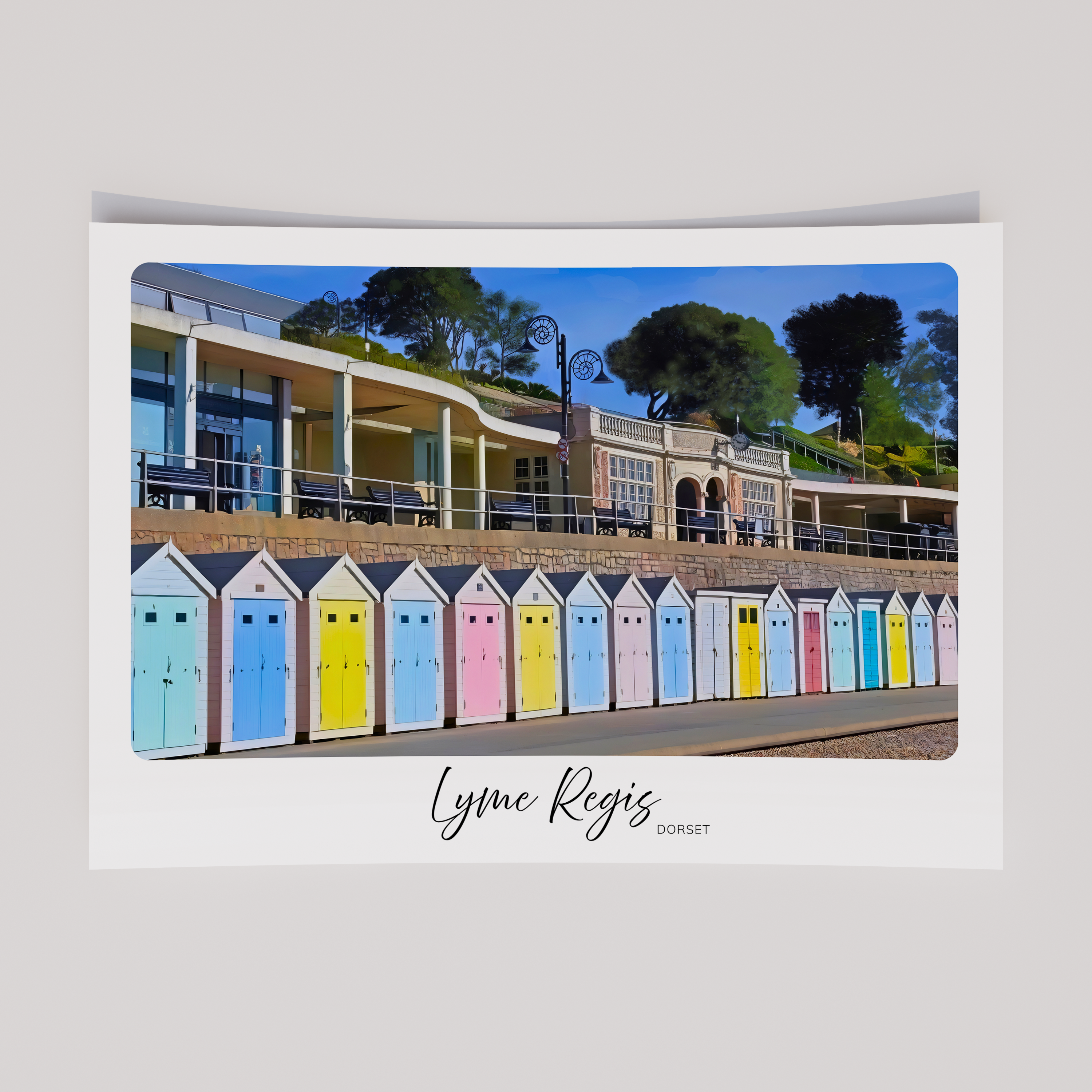 Unframed Lyme Regis Dorset Travel Art Print
