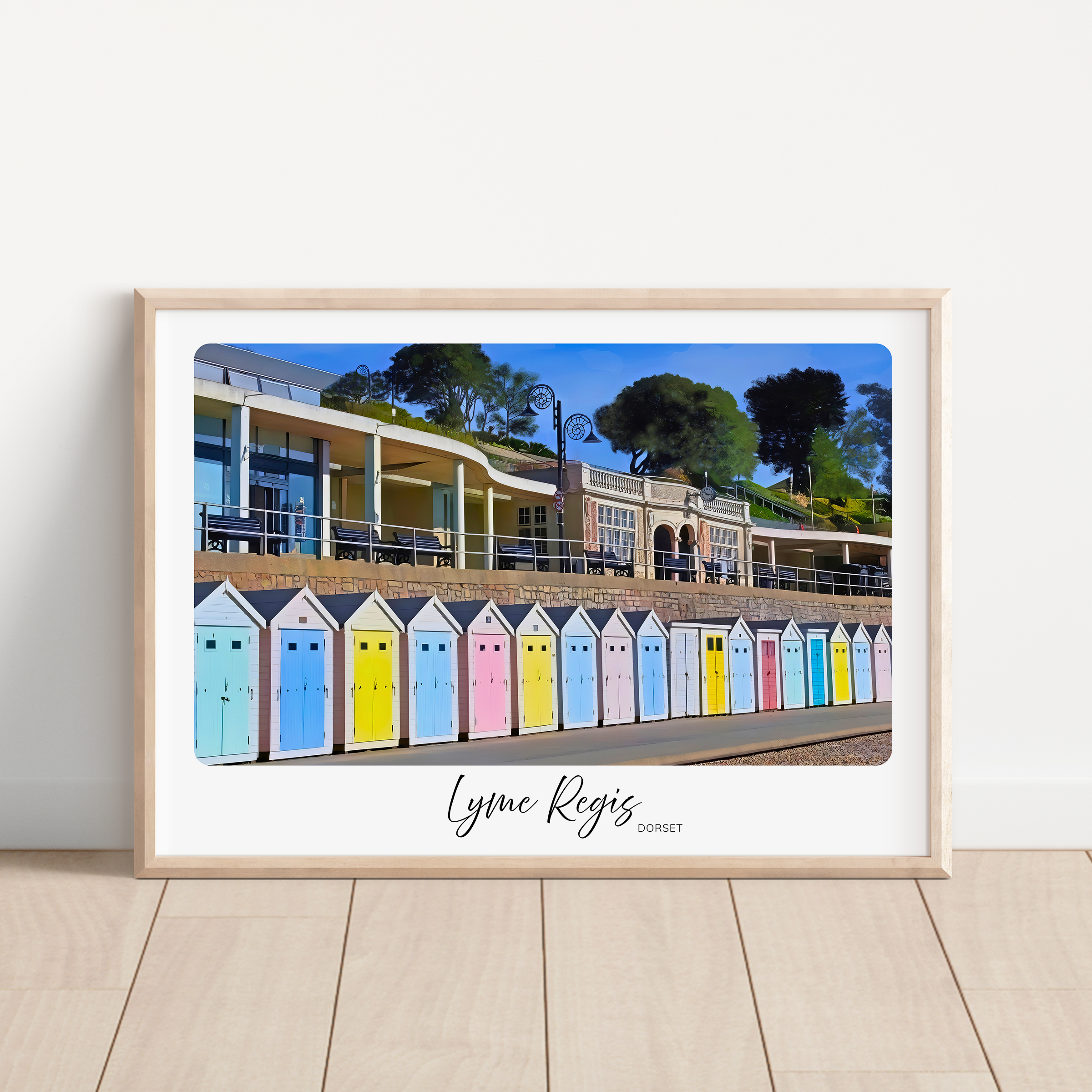 Unframed Lyme Regis Dorset Travel Art Print