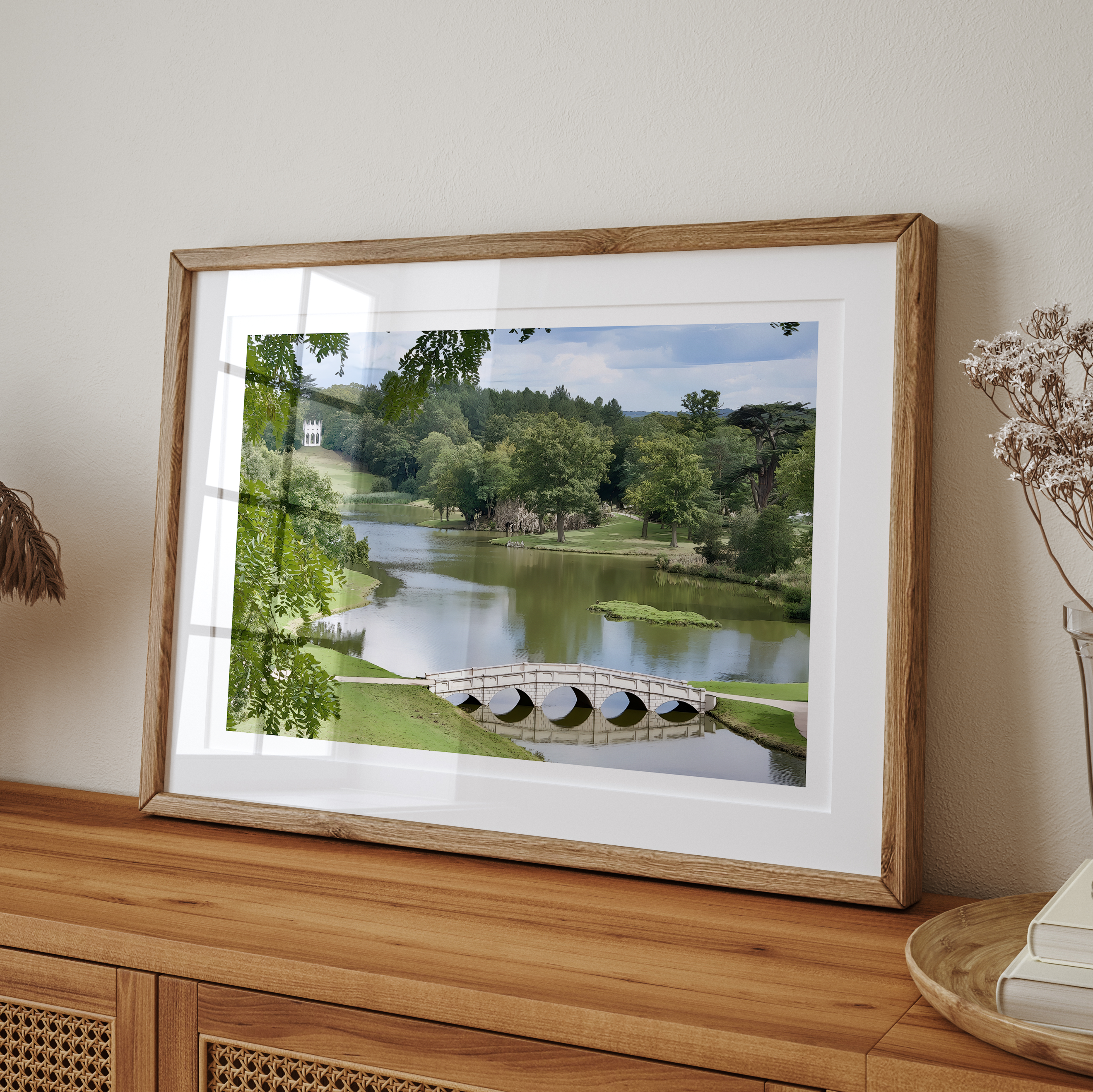 Unframed Surrey Painshill Park Travel Art Print