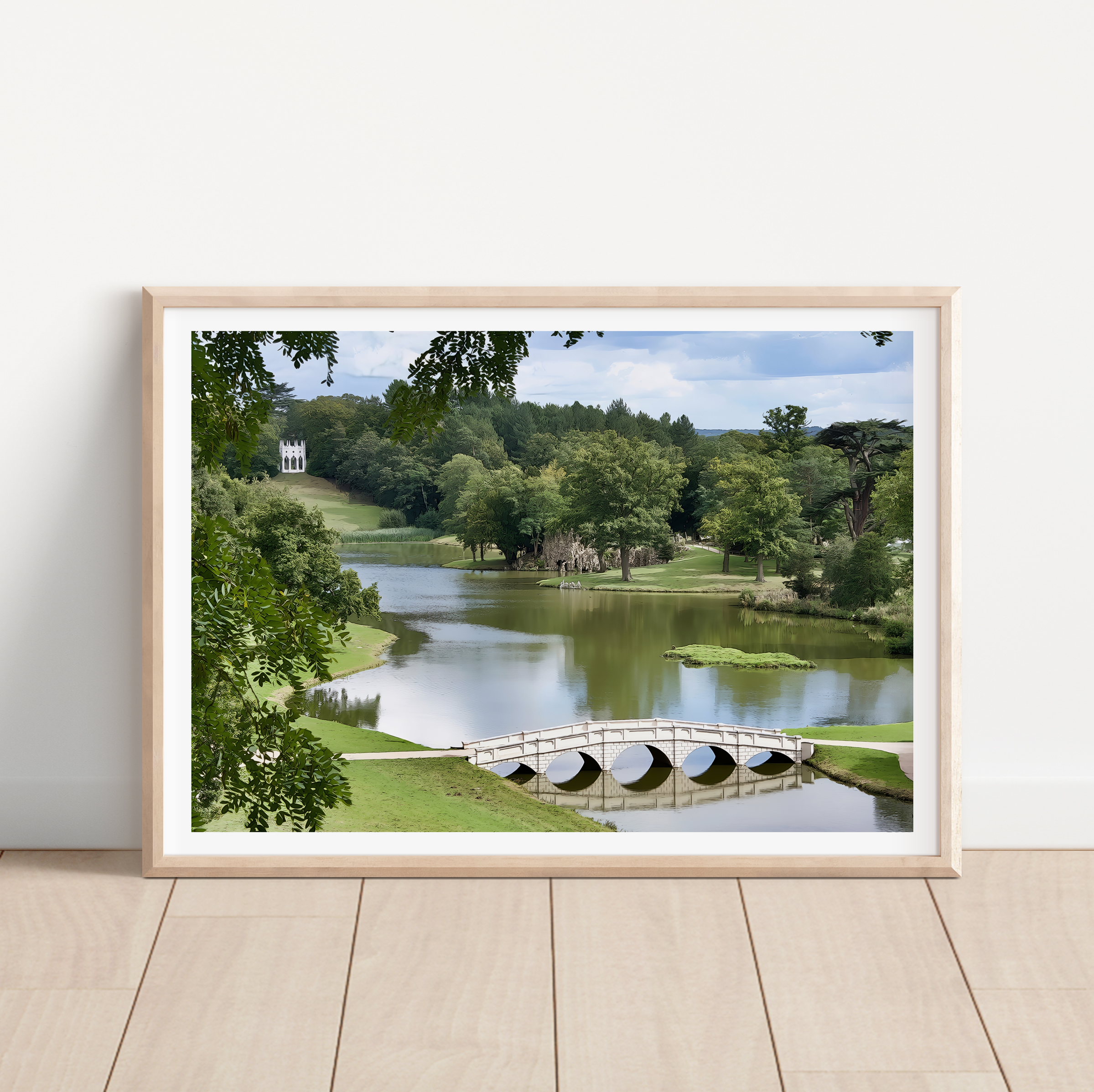 Unframed Surrey Painshill Park Travel Art Print