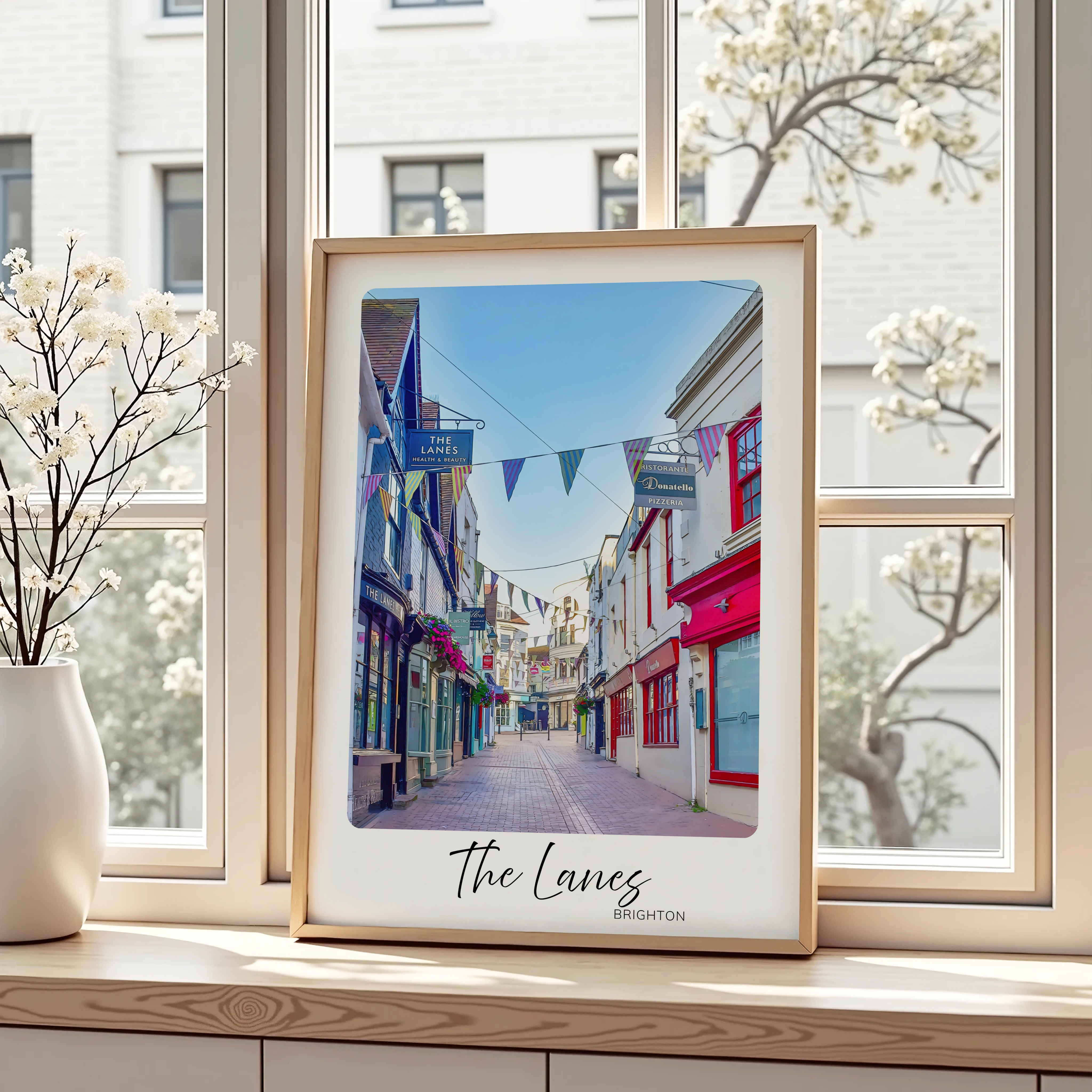 Unframed The Lanes Brighton Travel Art Print