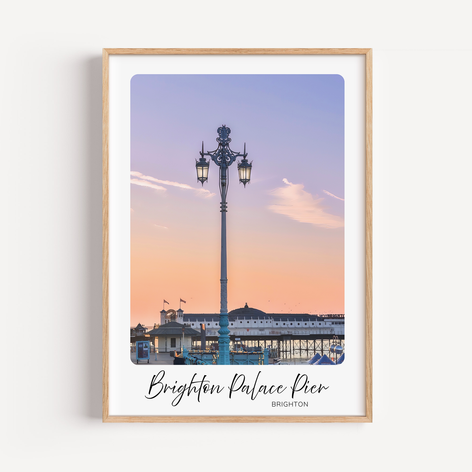 Unframed Brighton Palace Pier Travel Art Print 