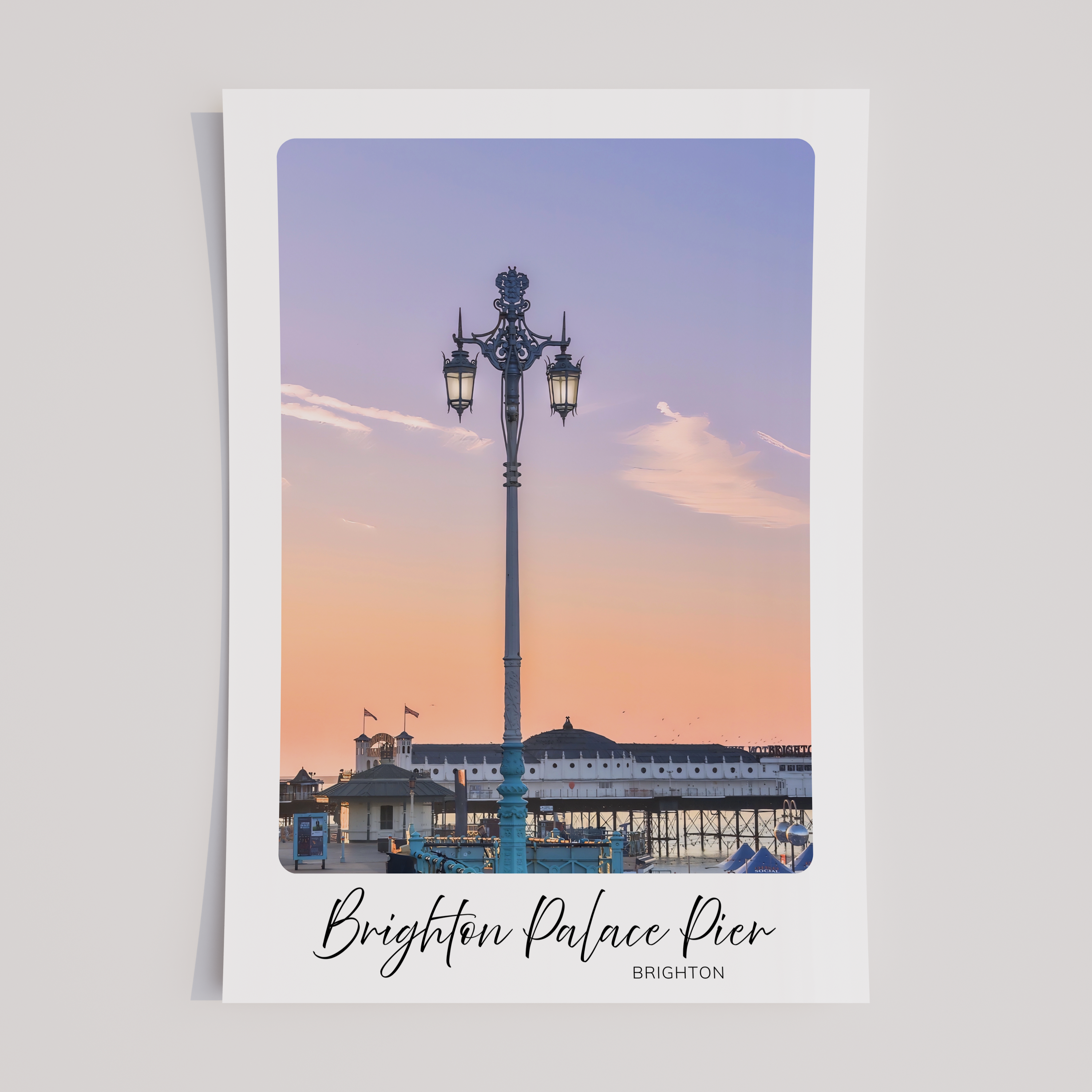 Unframed Brighton Palace Pier Travel Art Print 
