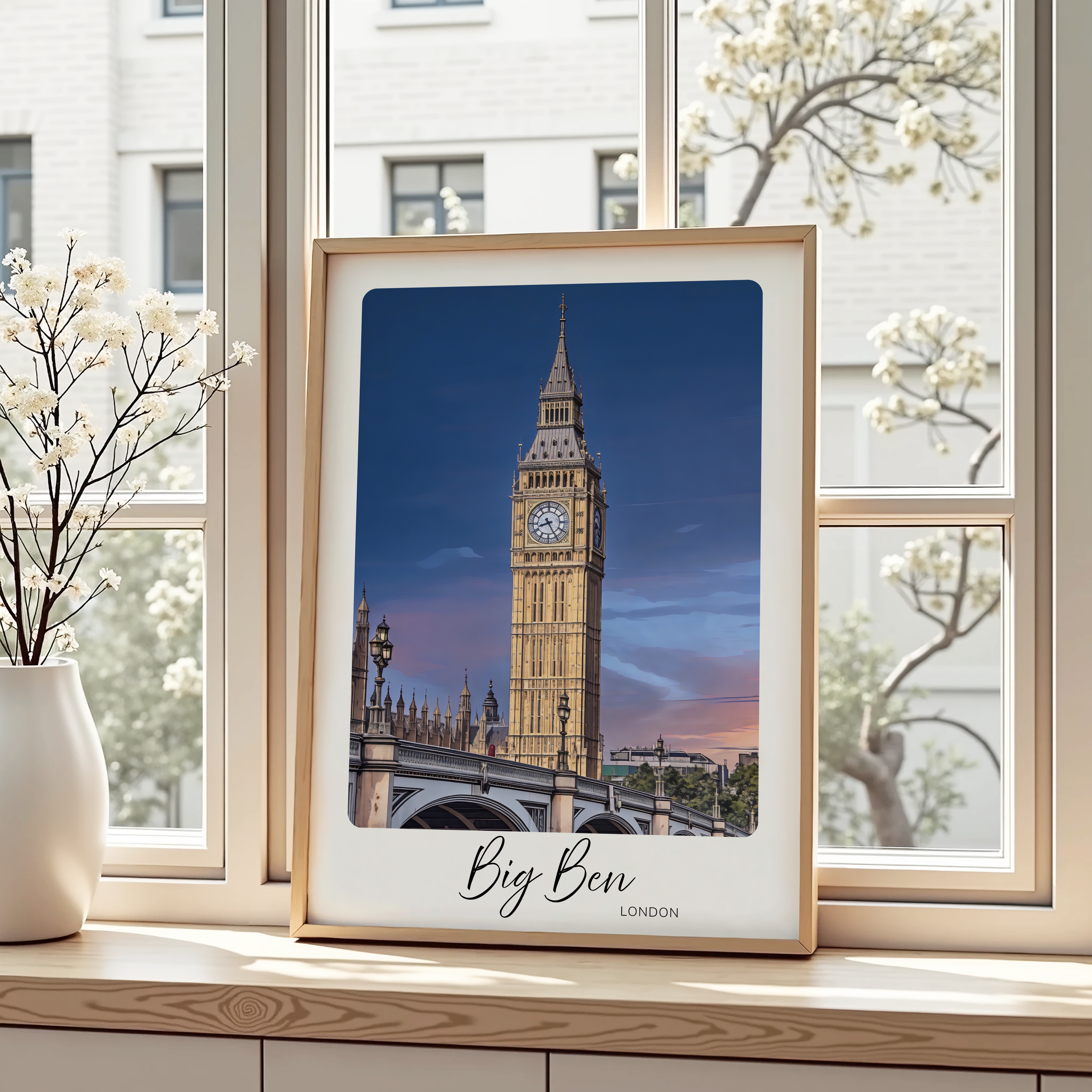 Unframed Big Ben London Travel Art Print 