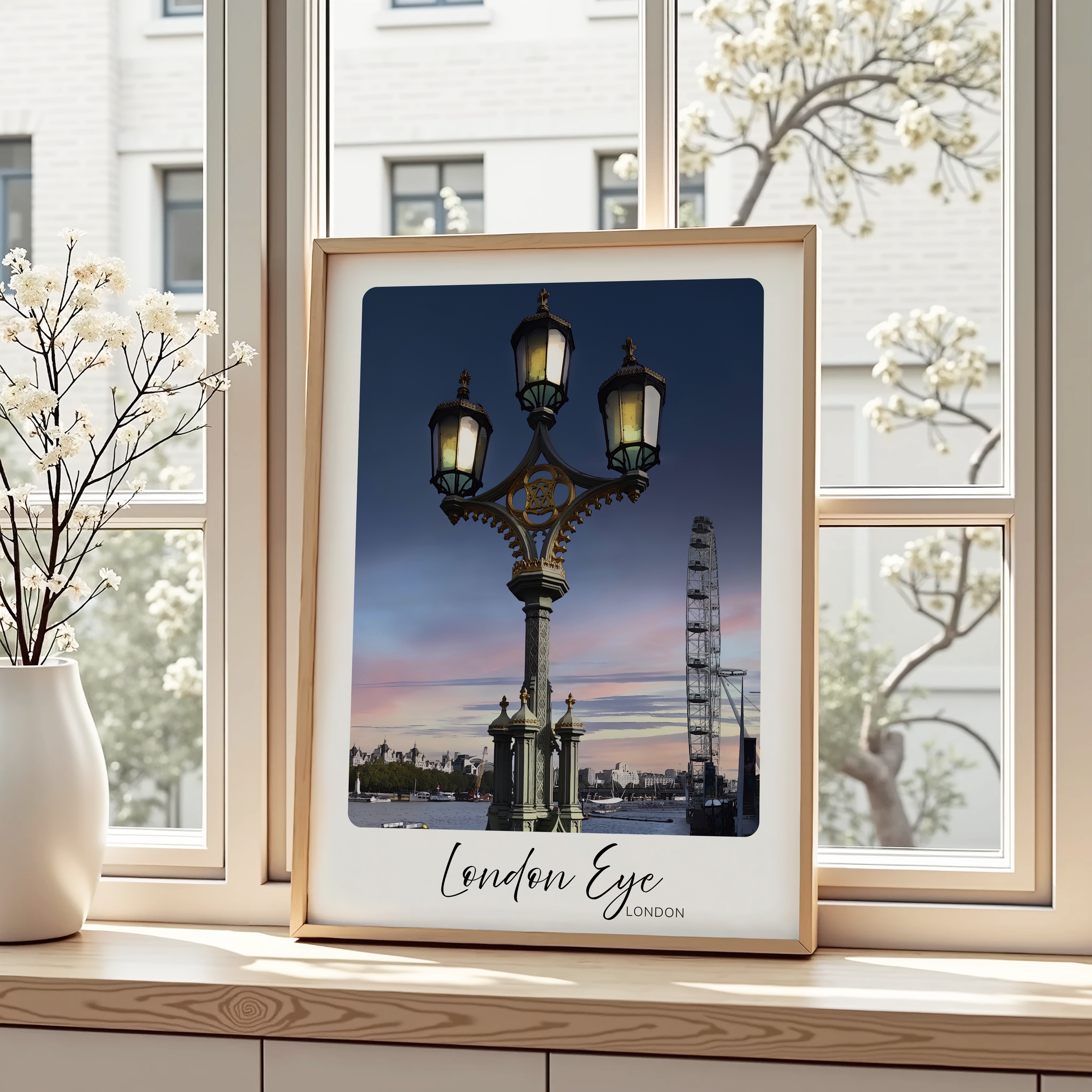 Unframed London Eye London Travel Art Print 