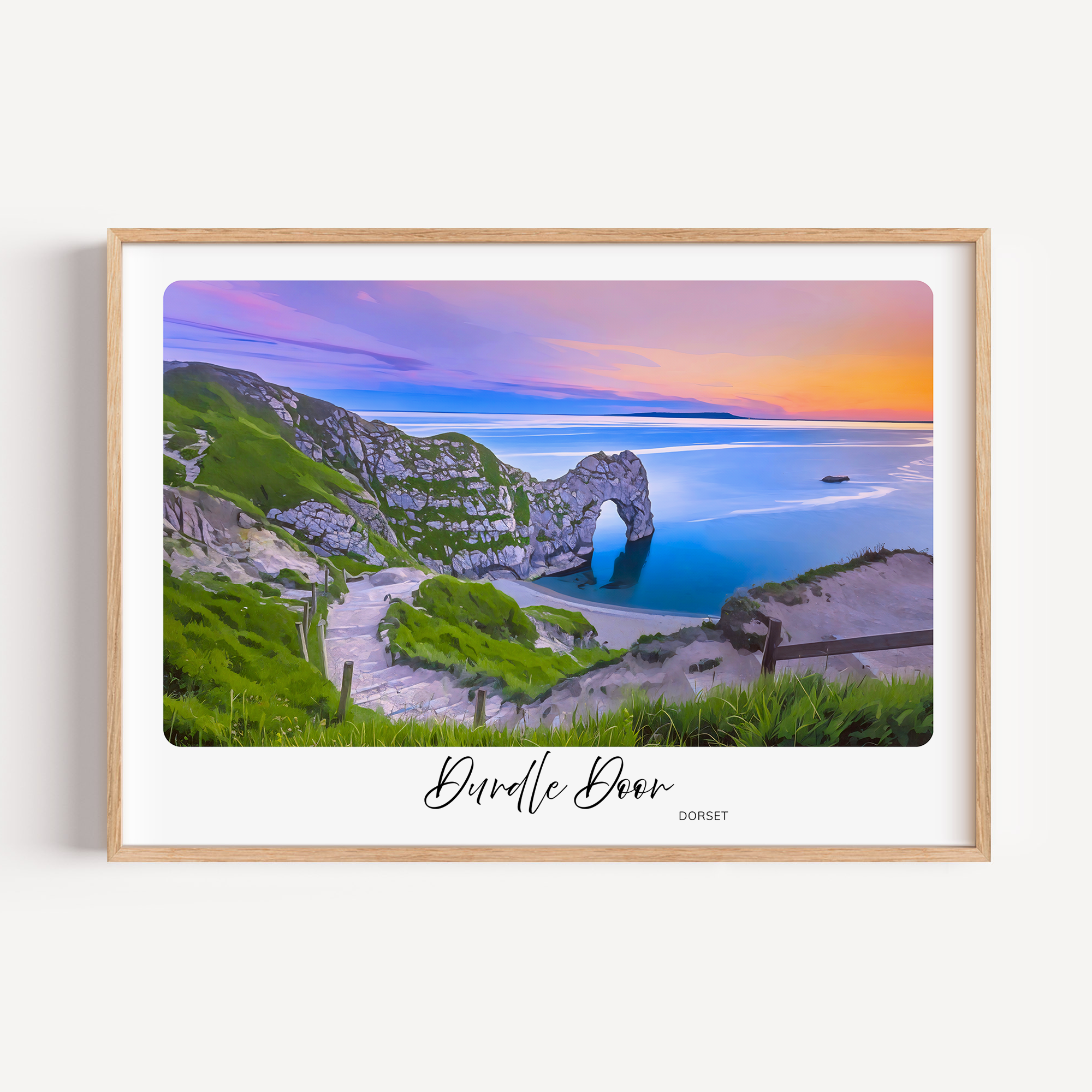 Unframed Durdle Door Dorset Travel Art Print 