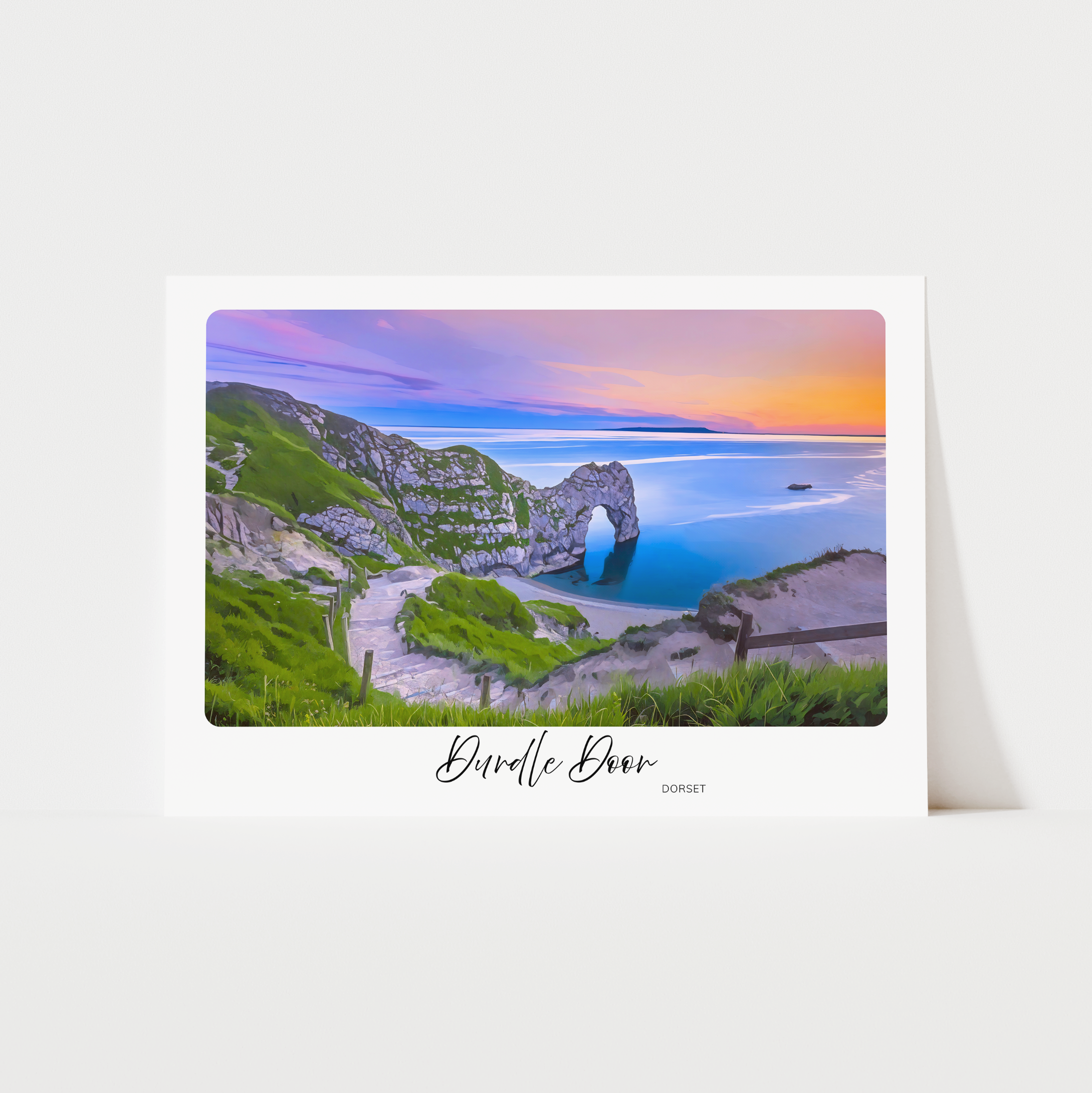 Unframed Durdle Door Dorset Travel Art Print 