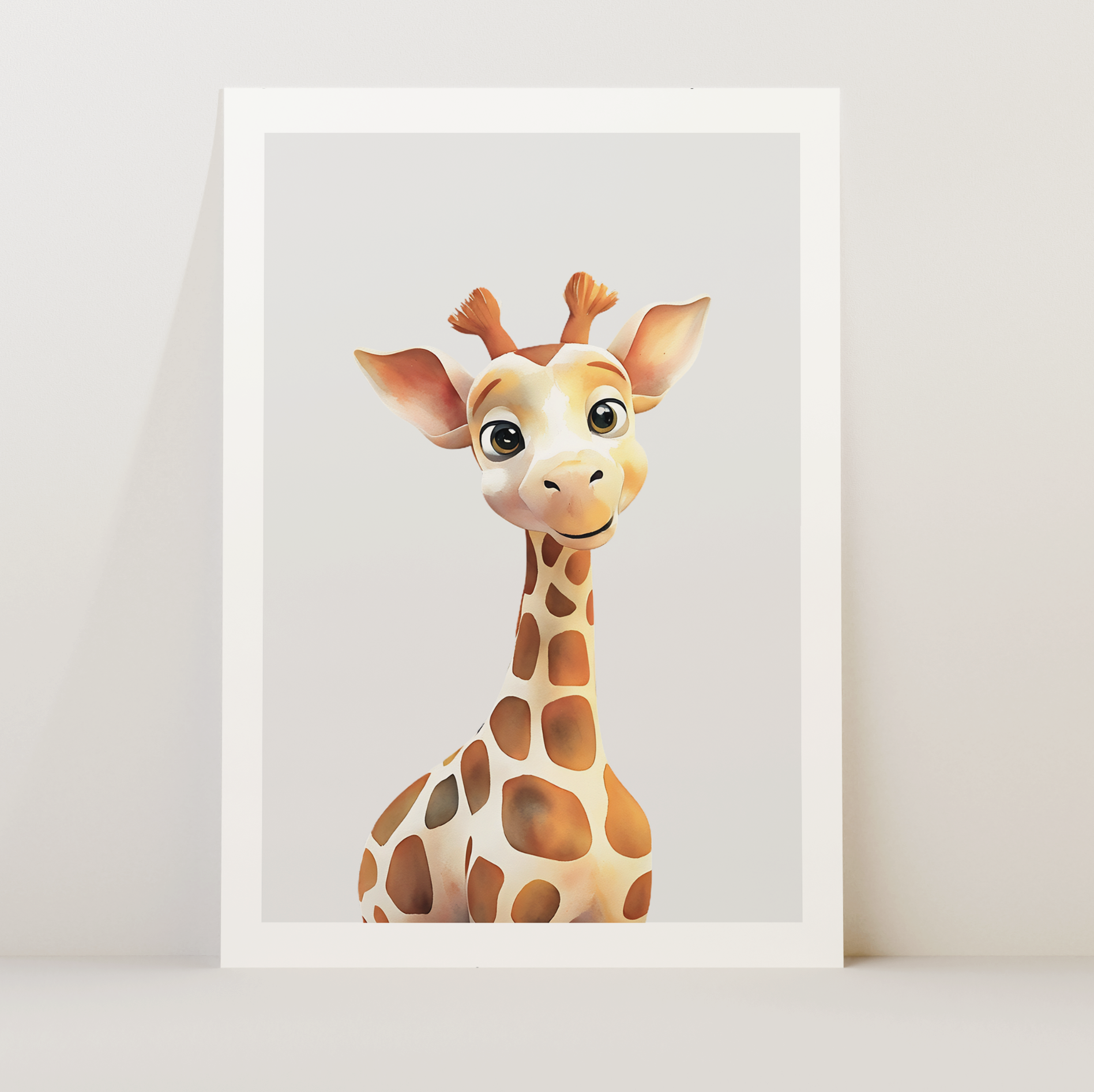 Unframed Baby Safari Animal Nursery Art Print