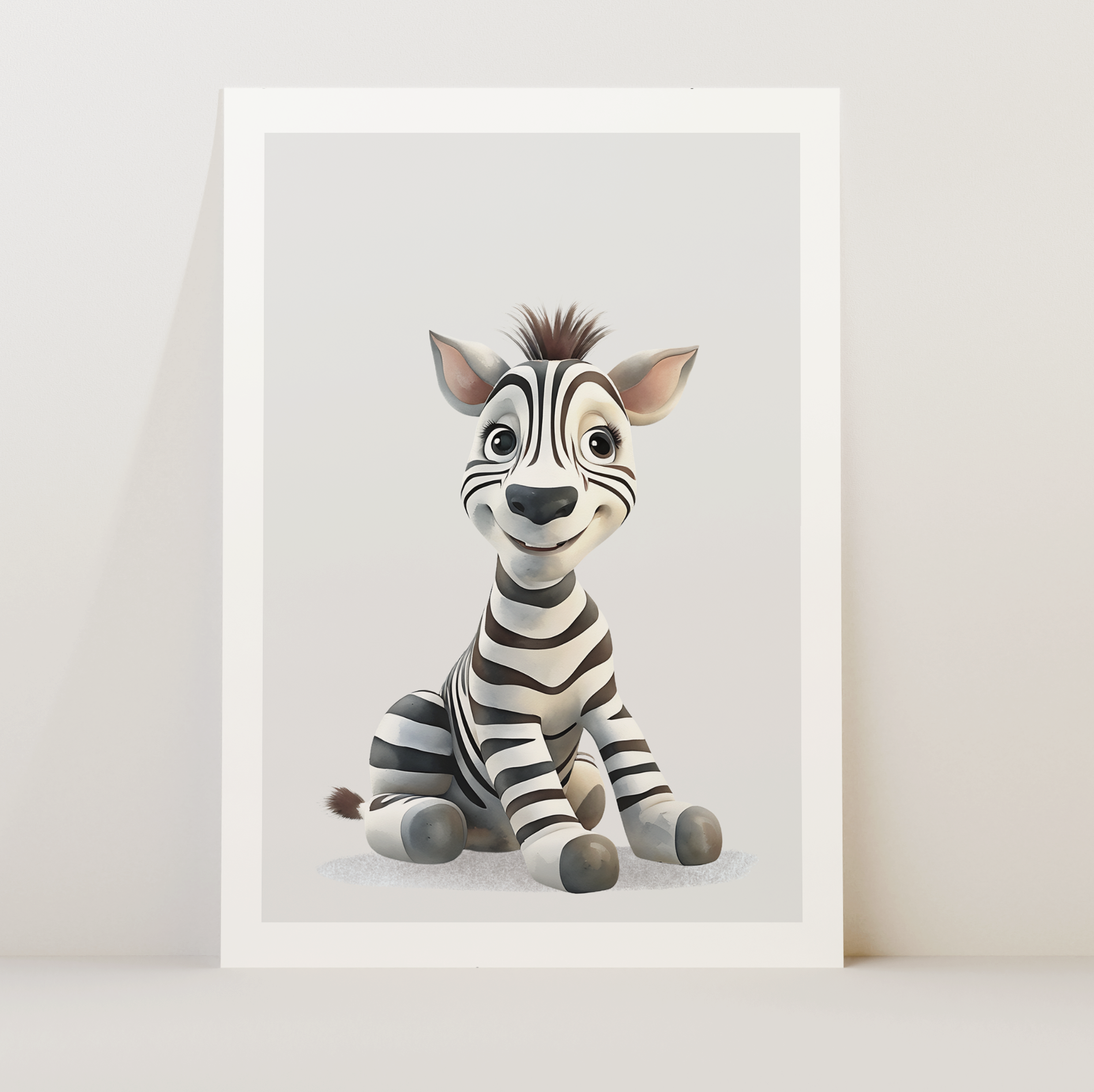 Unframed Baby Safari Animal Nursery Art Print