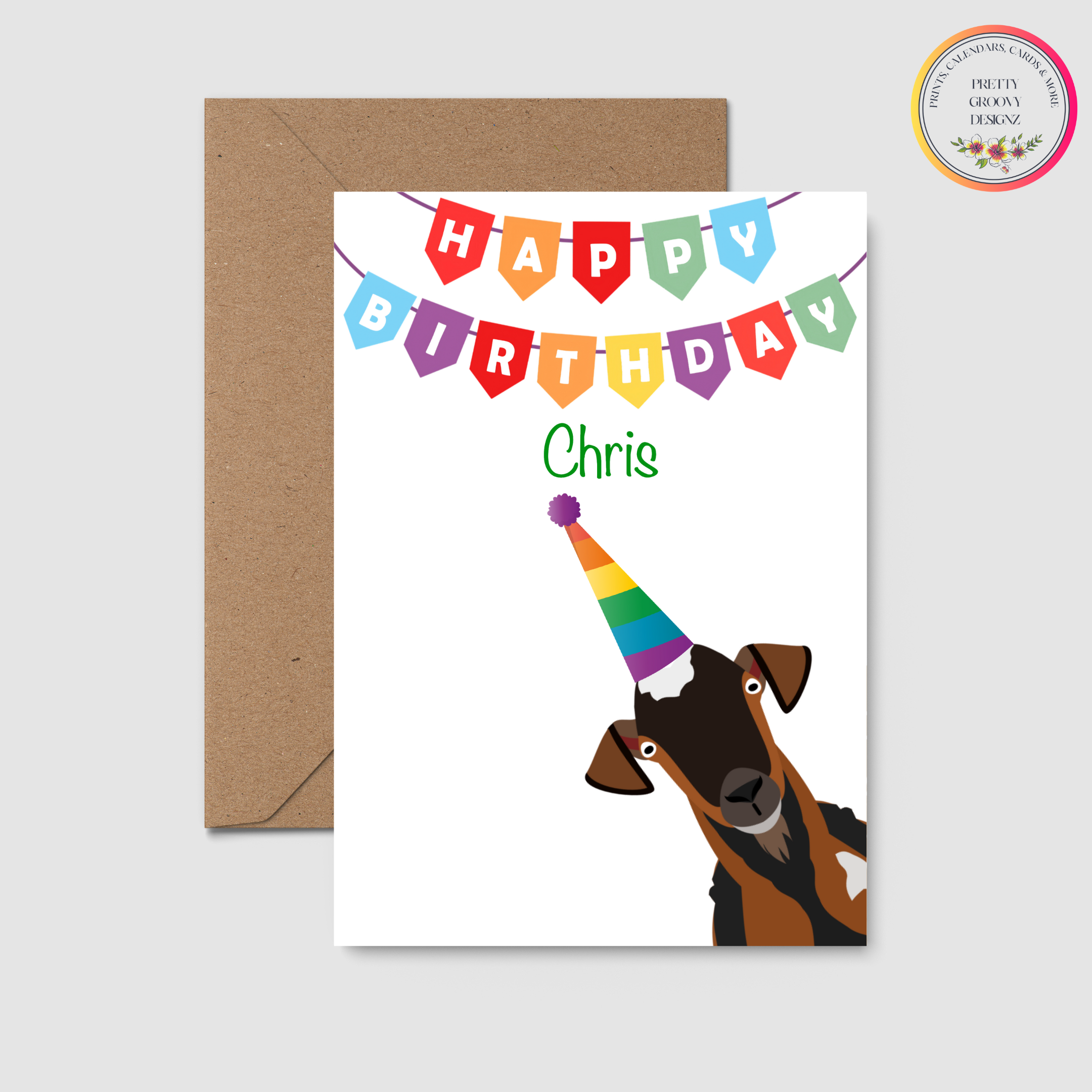Personalised Happy Birthday Goat Card
