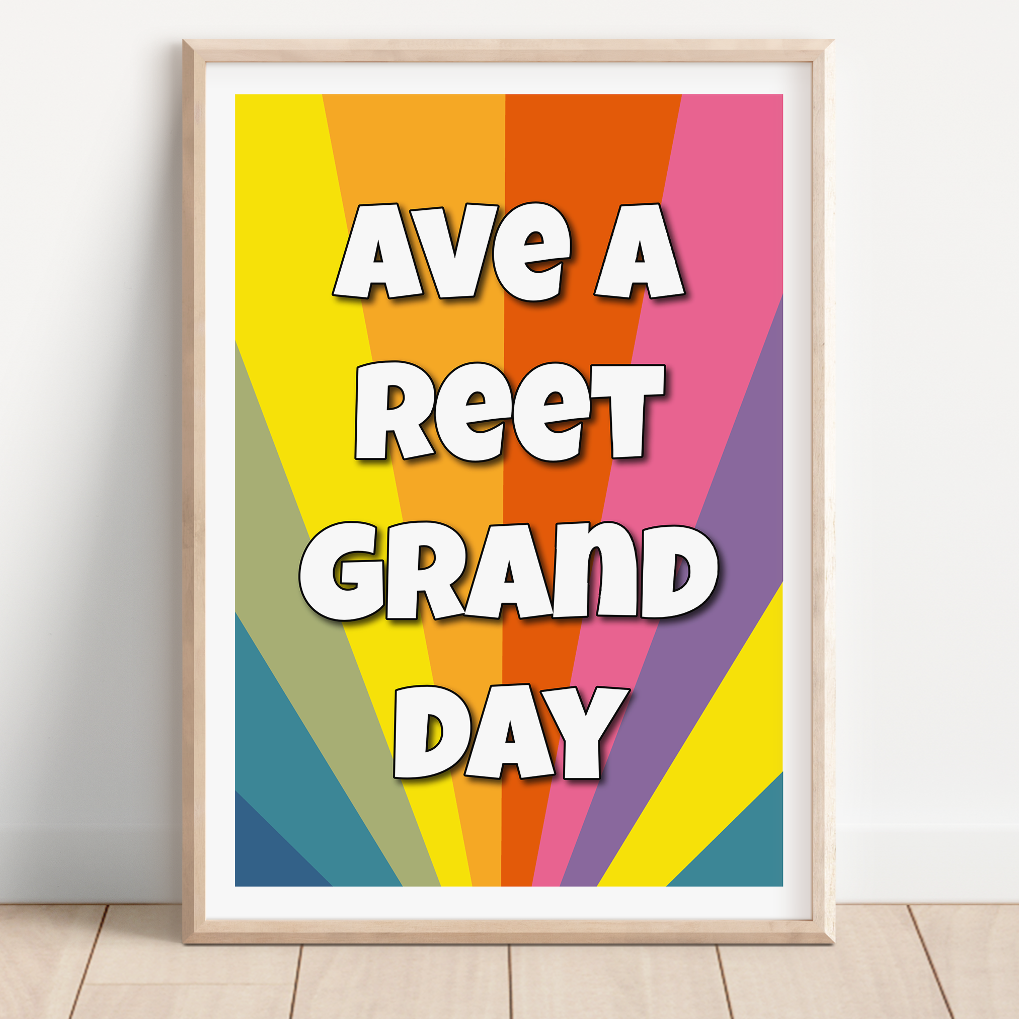 Inspirational and Vibrant Hallway Art Print