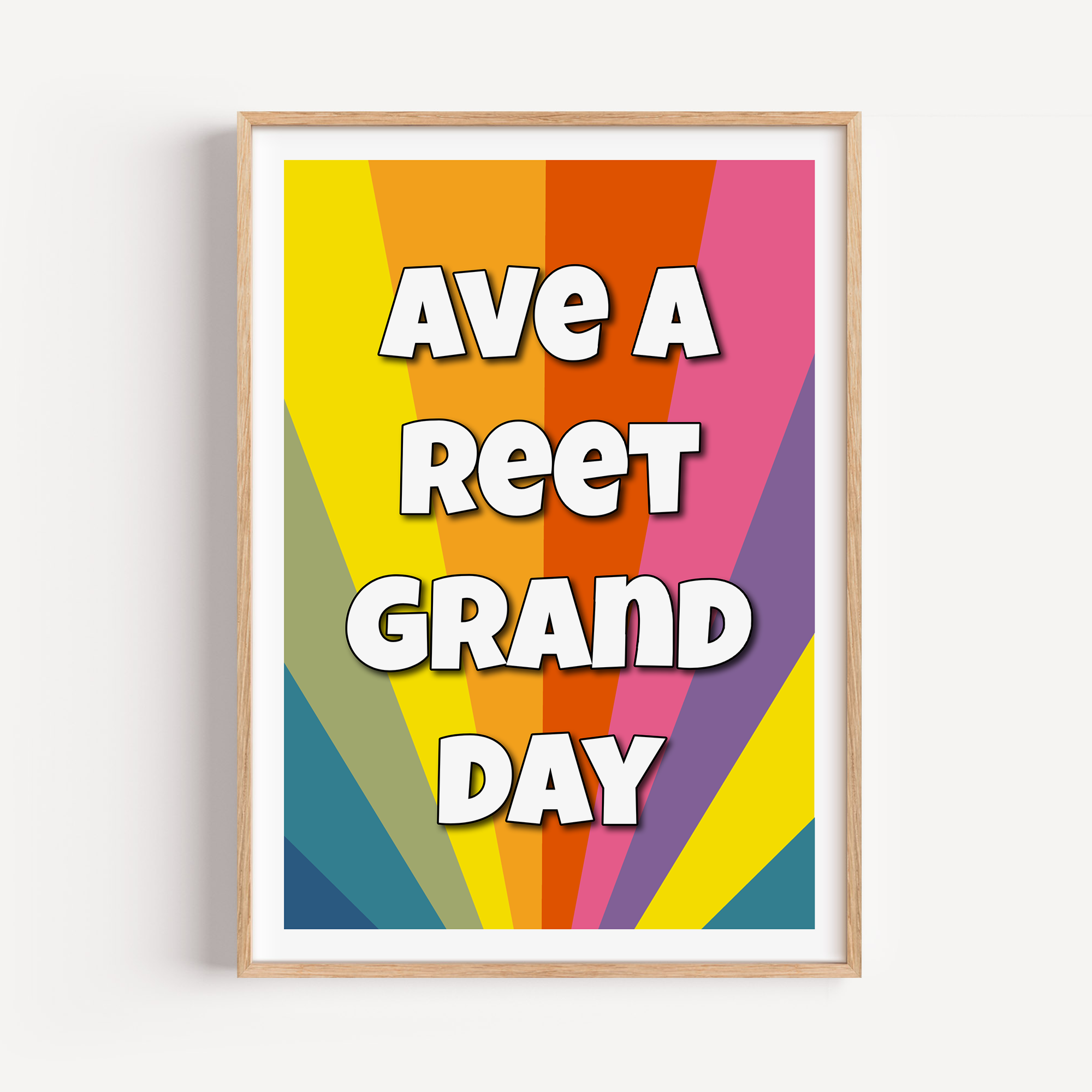 Inspirational and Vibrant Hallway Art Print