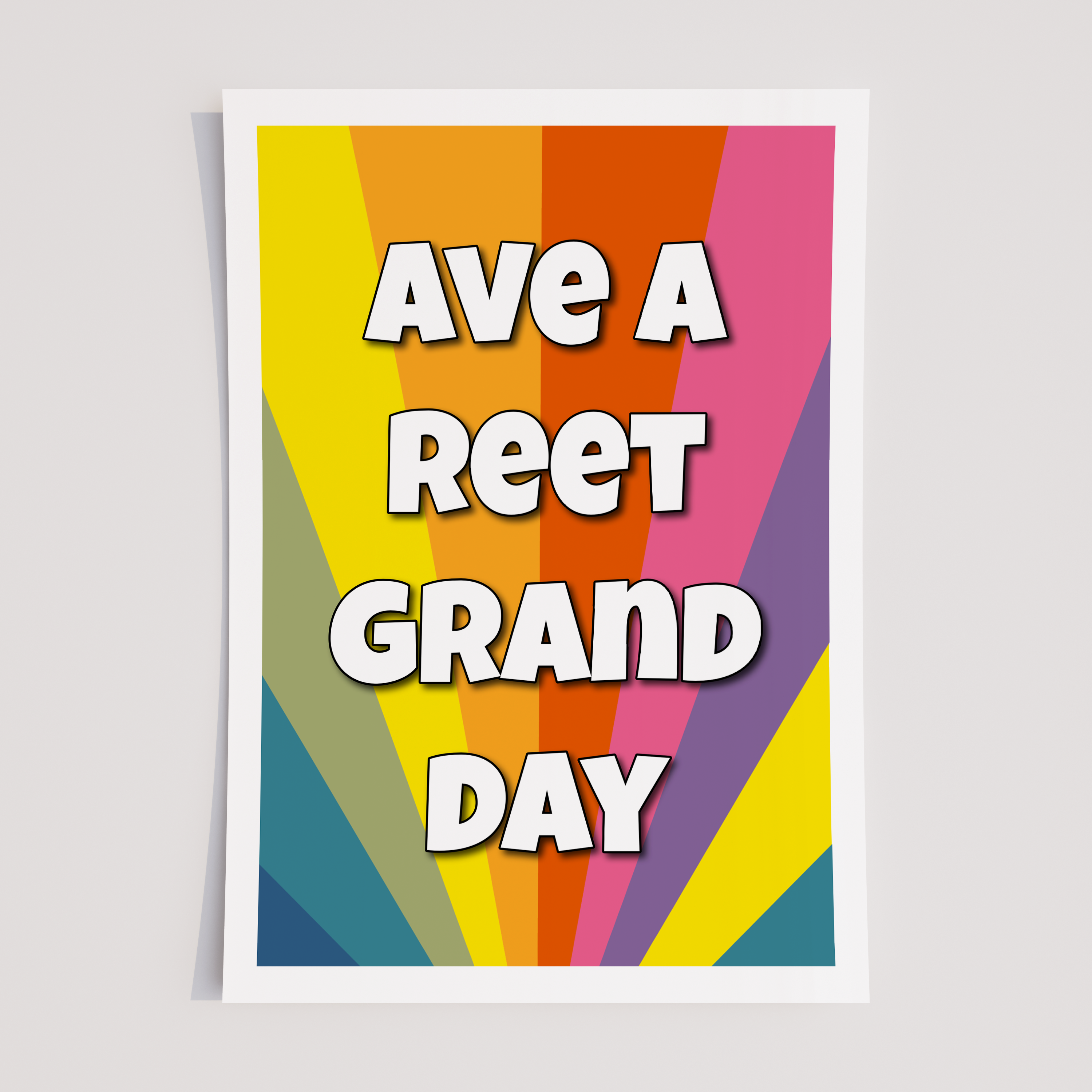Inspirational and Vibrant Hallway Art Print