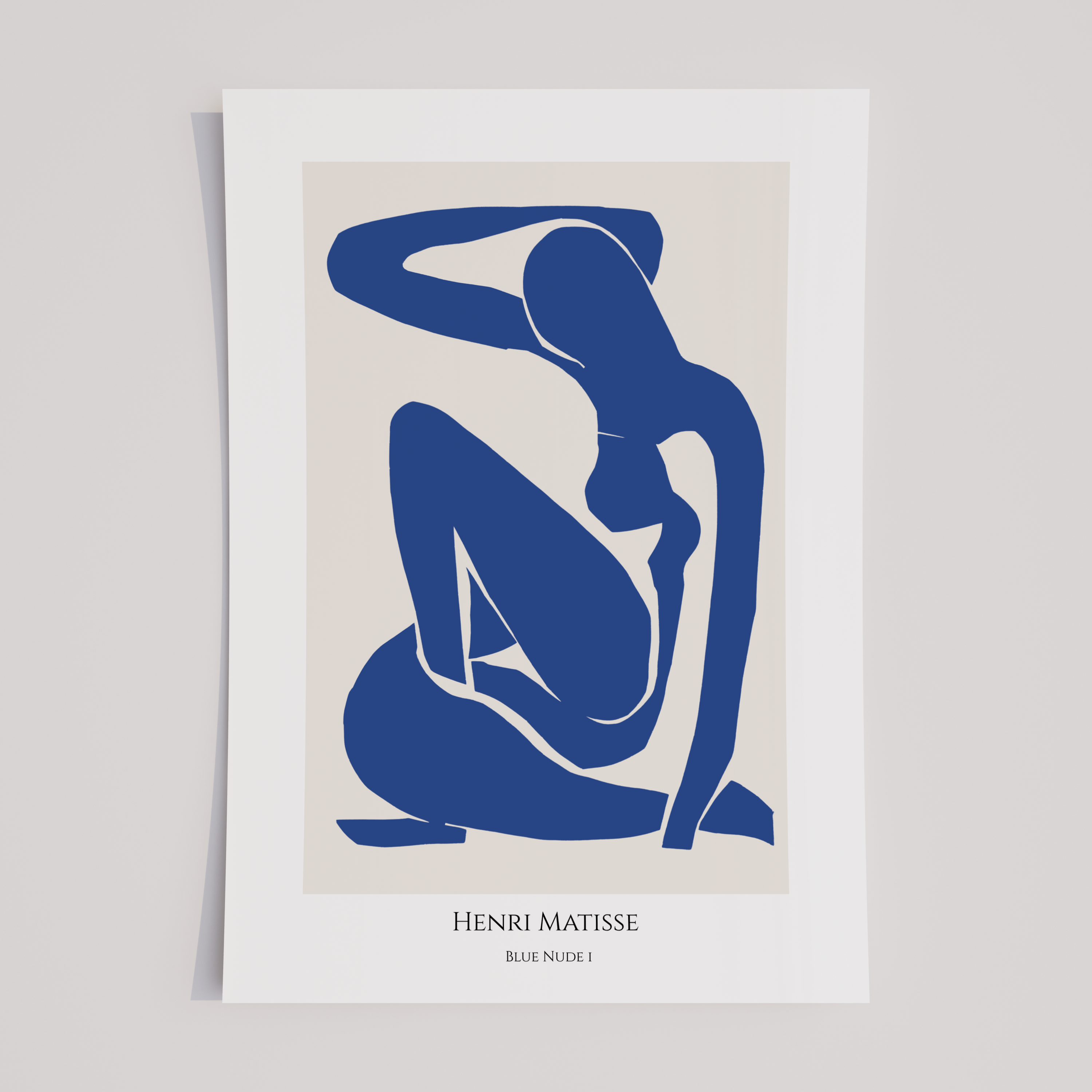 Henri Matisse Blue Nude I Art Print – Modern Abstract Female Figure Reproduction Wall Art