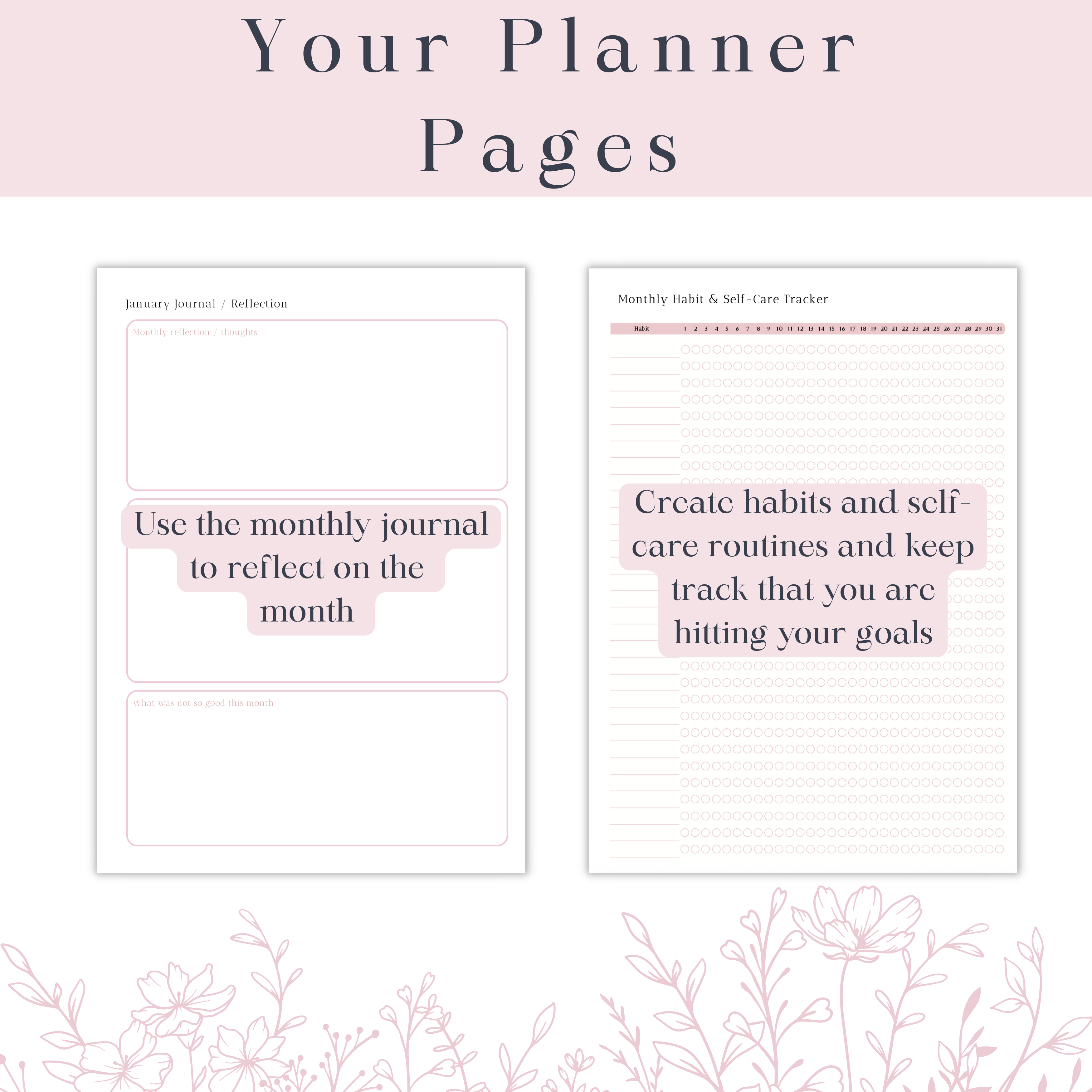Printable Menopause Journal | Symptom Tracker & Self-Care Planner for Women’s Health