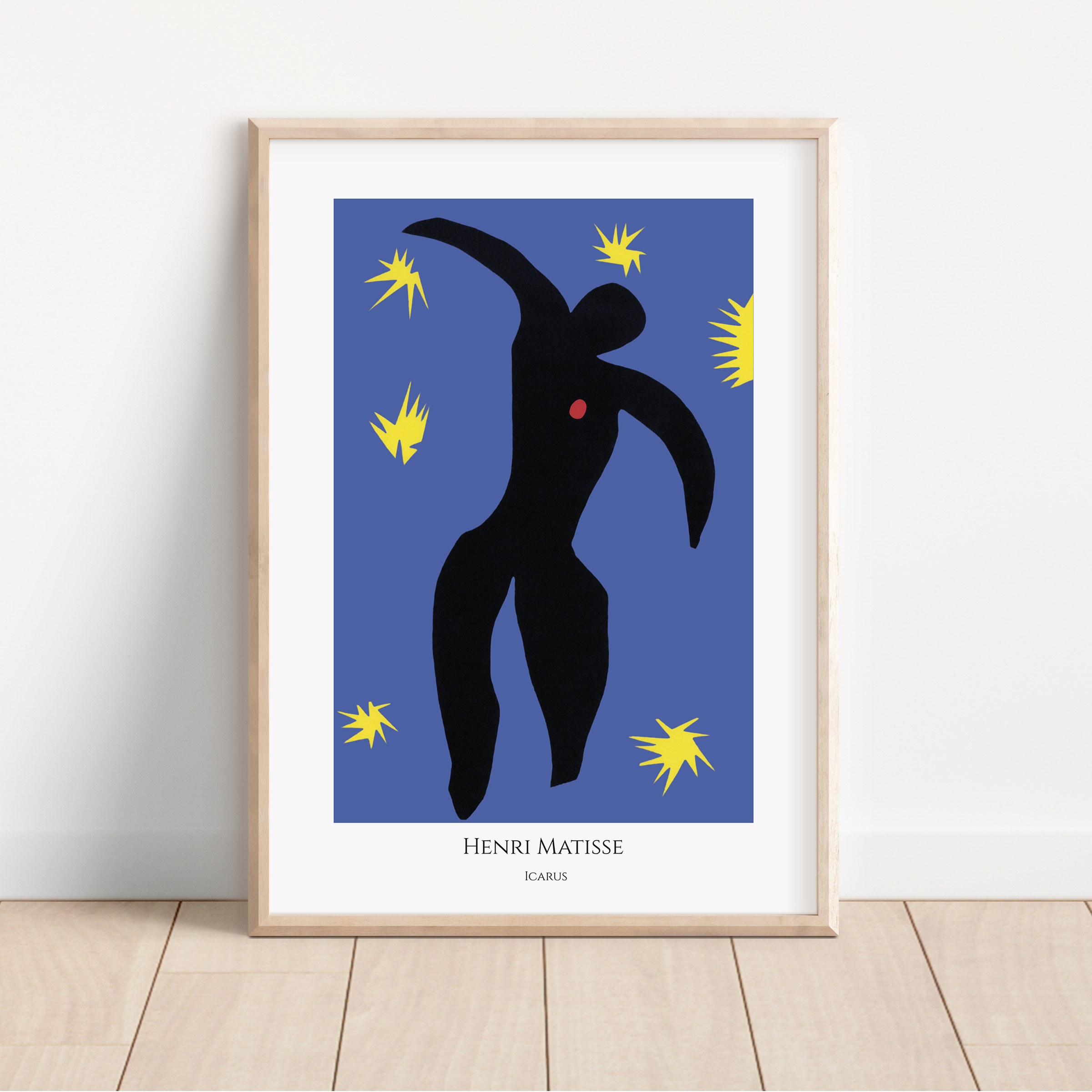 Henri Matisse Icarus Art Print – Bold Abstract Modern Reproduction | Contemporary Cut-Out Wall Art