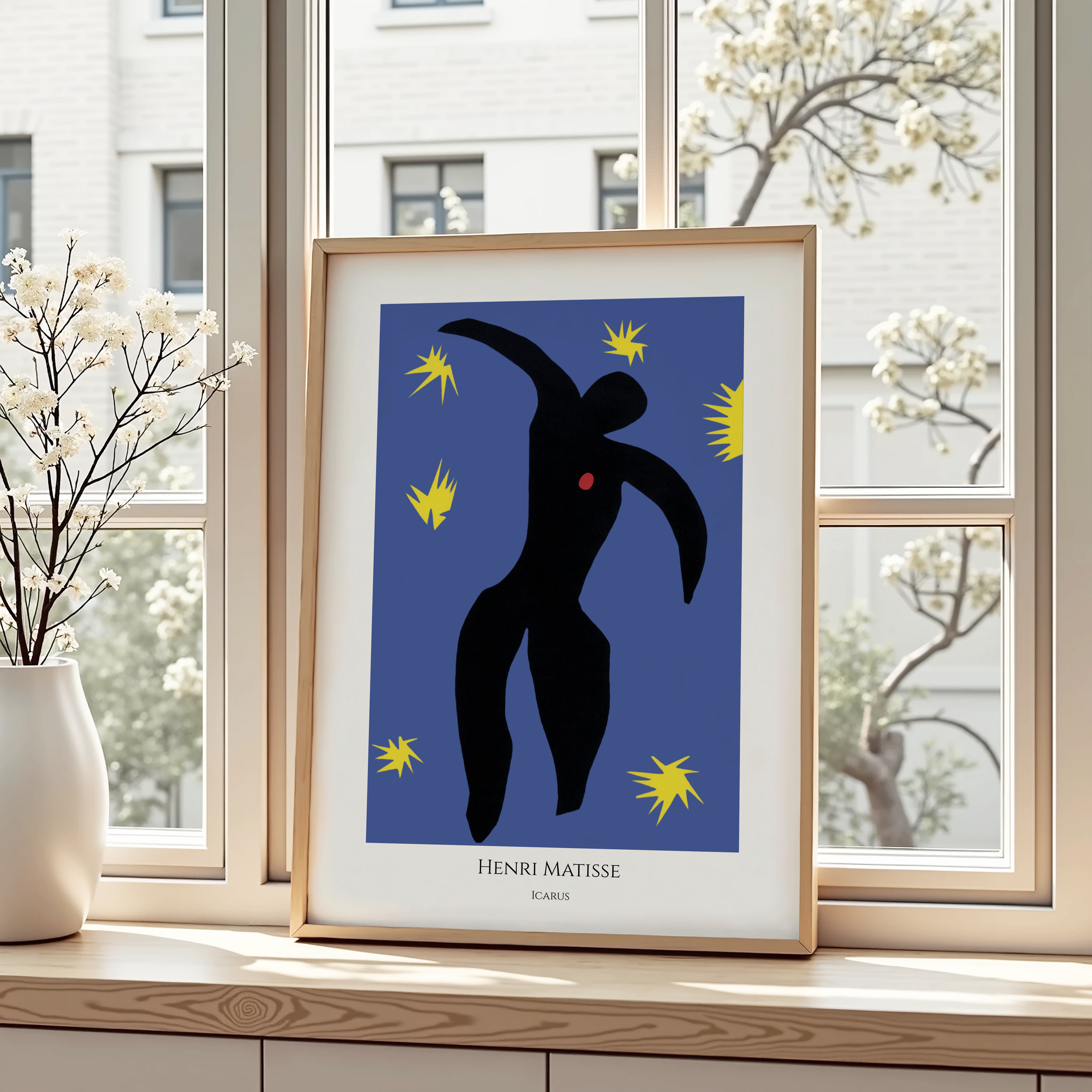 Henri Matisse Icarus Art Print – Bold Abstract Modern Reproduction | Contemporary Cut-Out Wall Art