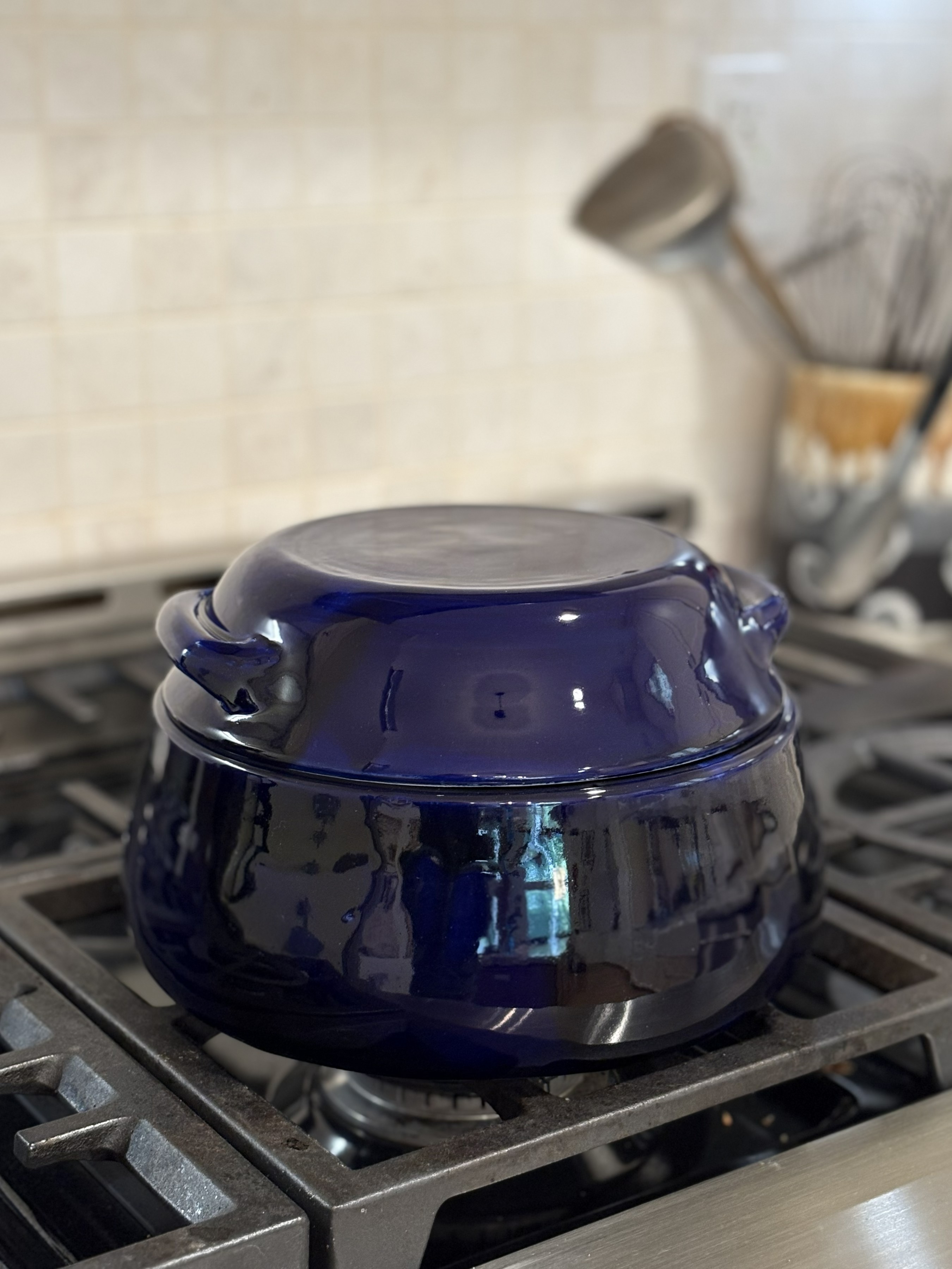 Blue Ceramic Casserole Twofer