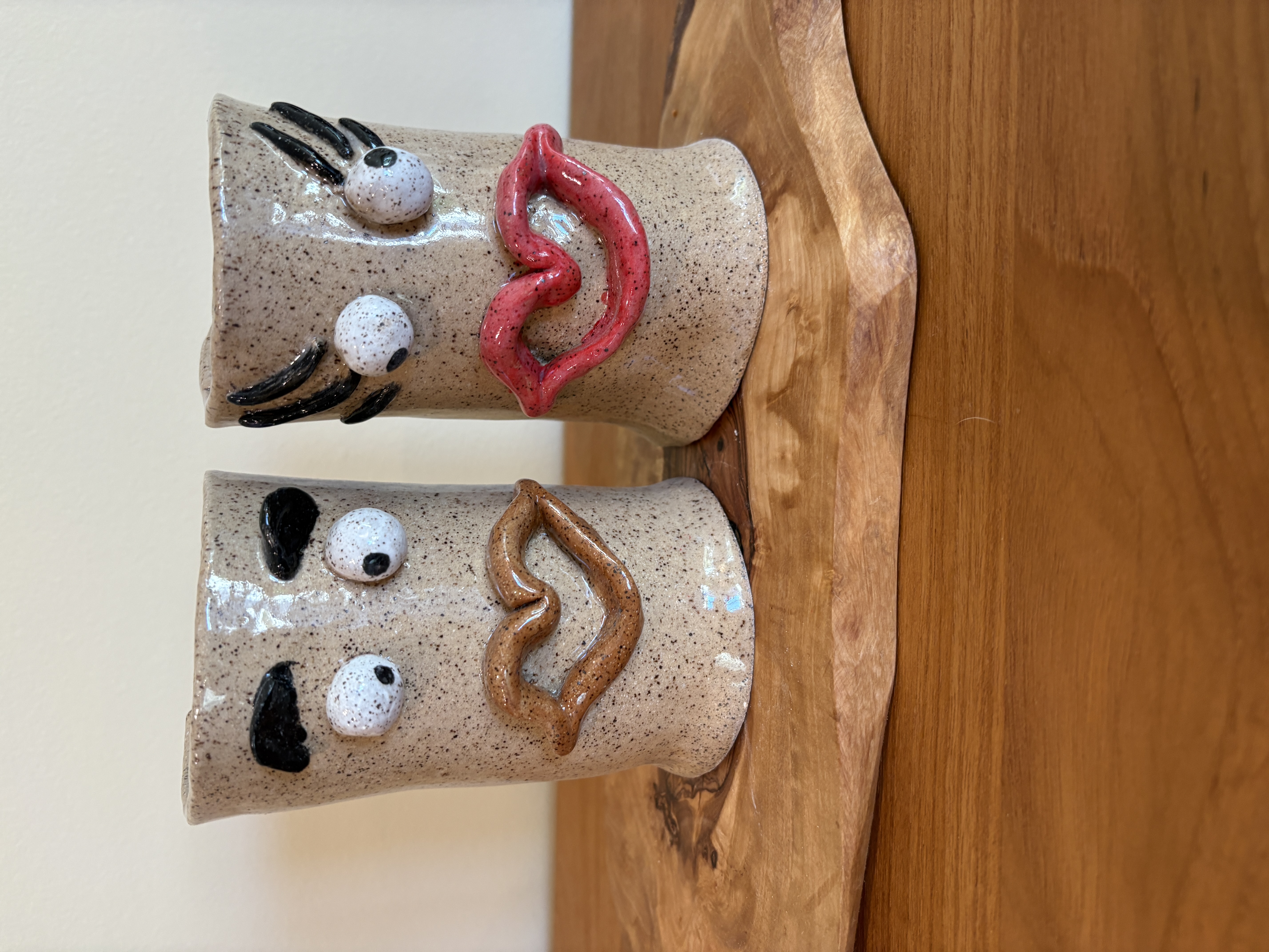 Handmade Face Mugs Set