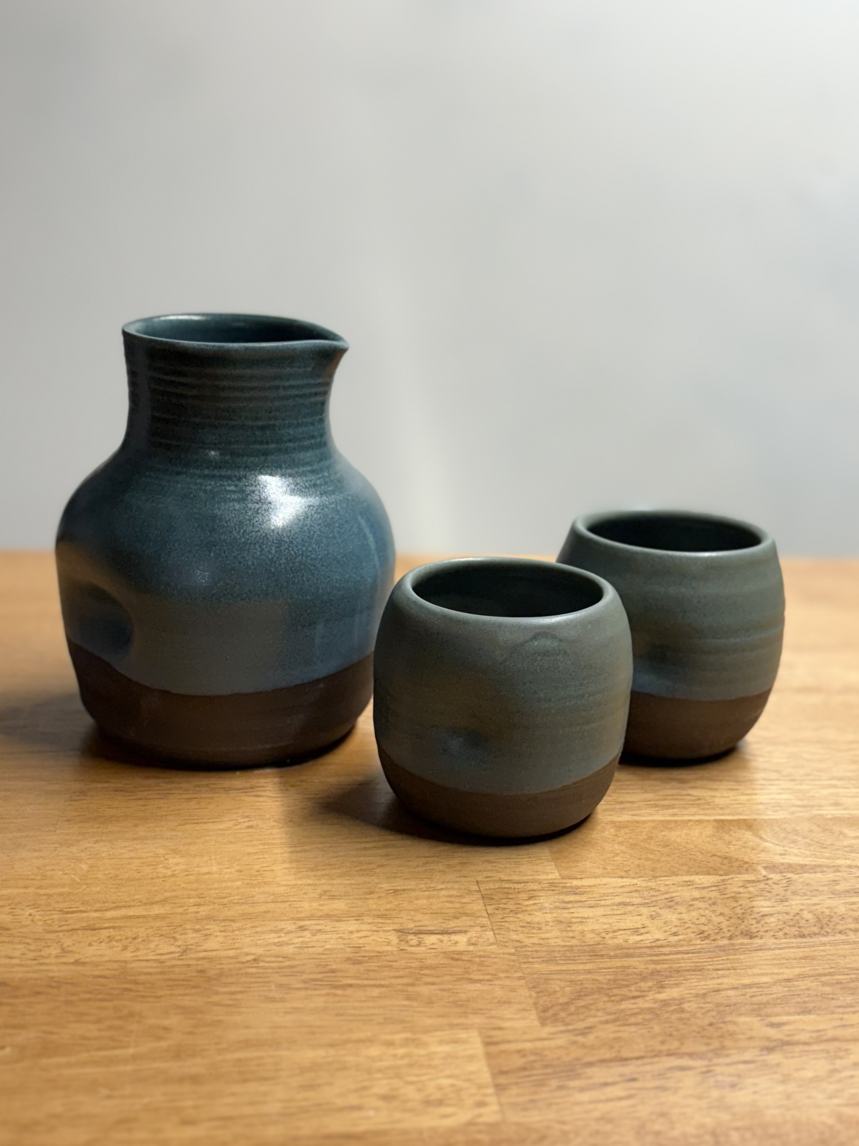 Handcrafted Jug and Cups Set by Jacqui