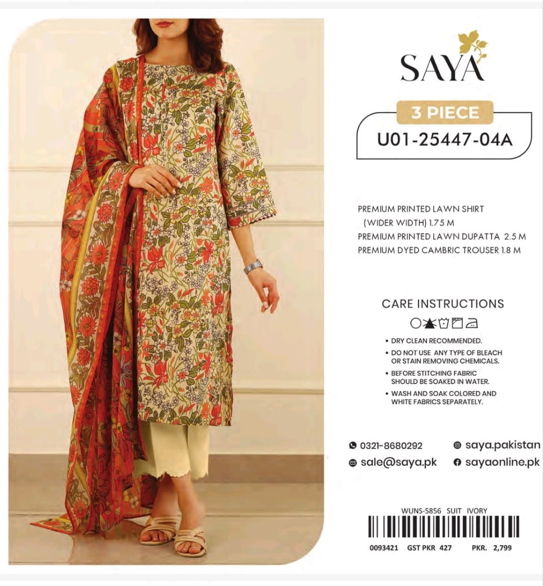 3-Piece Lawn Suit