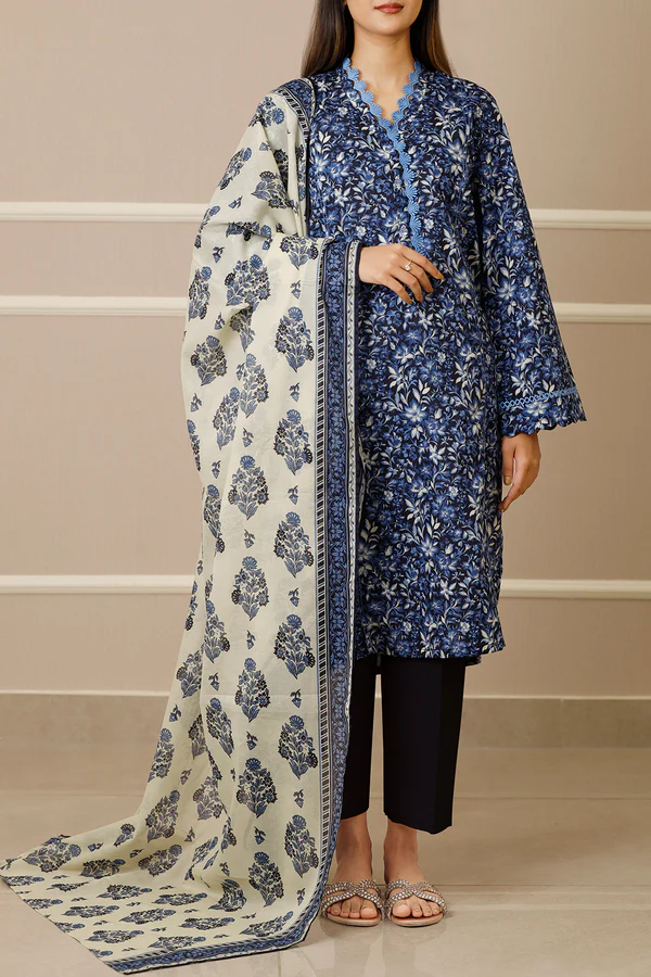 SAYA 3PC Lawn Printed