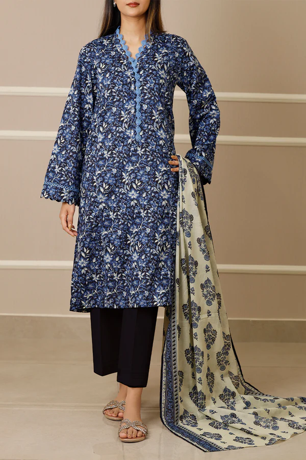 SAYA 3PC Lawn Printed