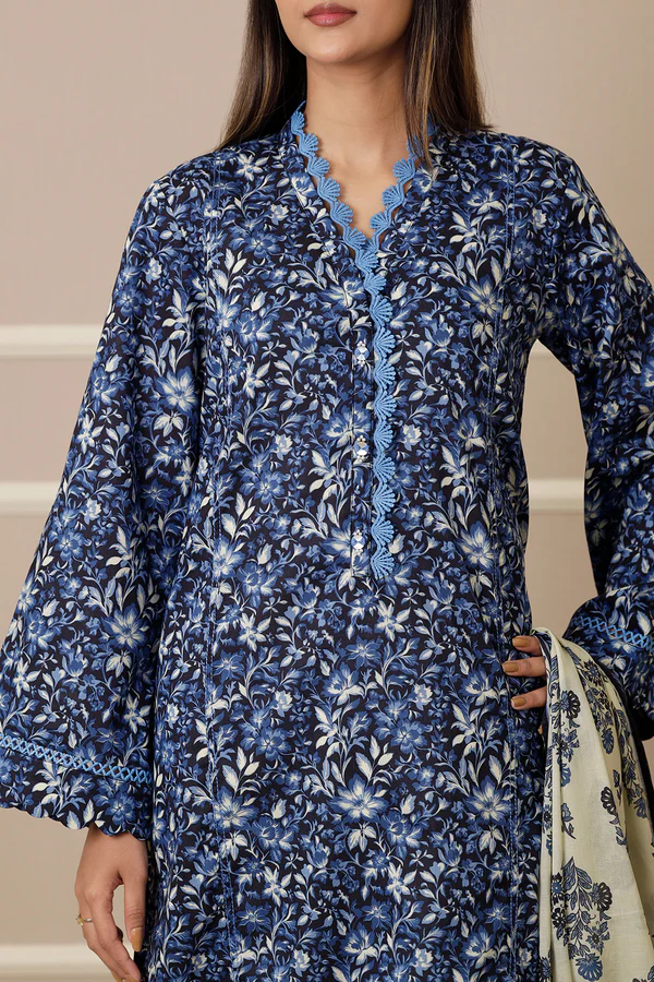 SAYA 3PC Lawn Printed