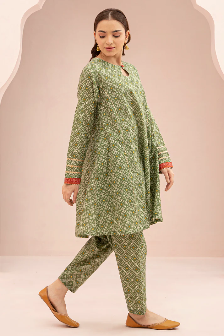  ZELLBURY 2-Pc Digital Printed Lawn Suit