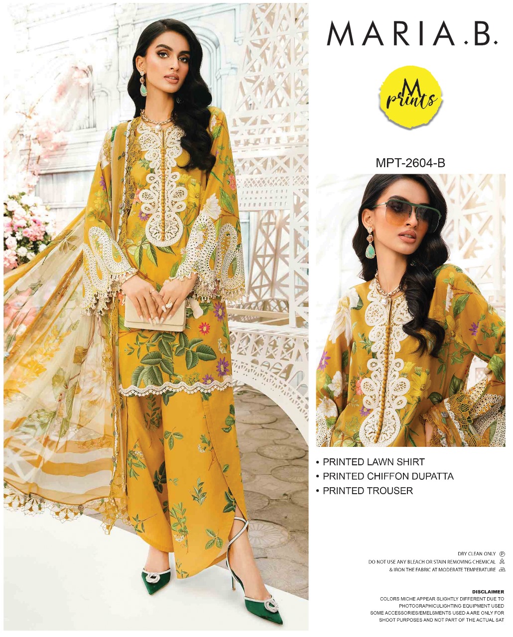 MARIA B -3 Piece Embroidered Lawn Unstitched