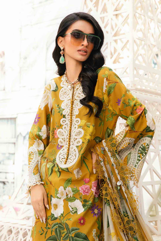 MARIA B -3 Piece  Embroidered Lawn Unstitched