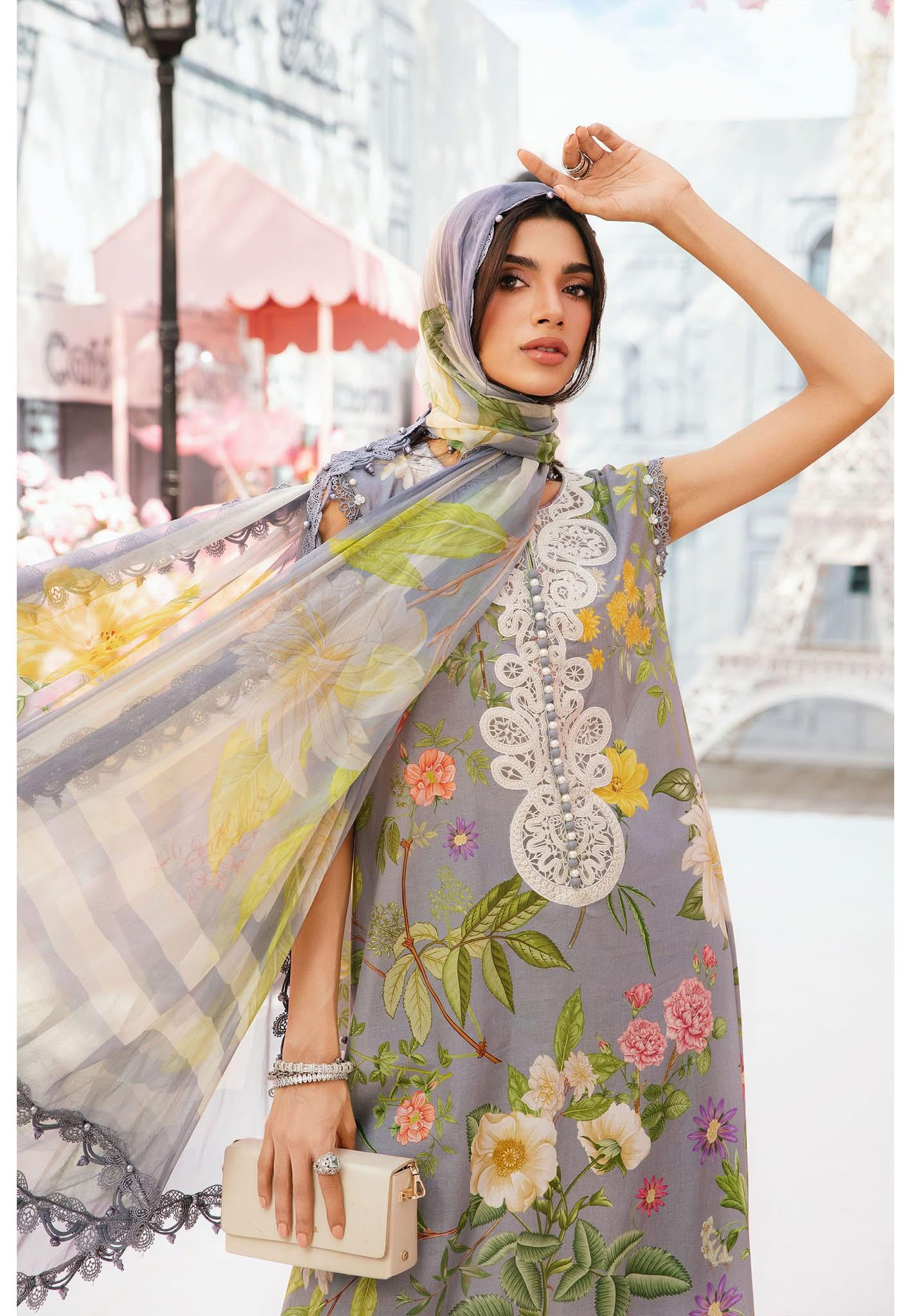 Maria B. MPT-2604-A Printed Lawn Suit