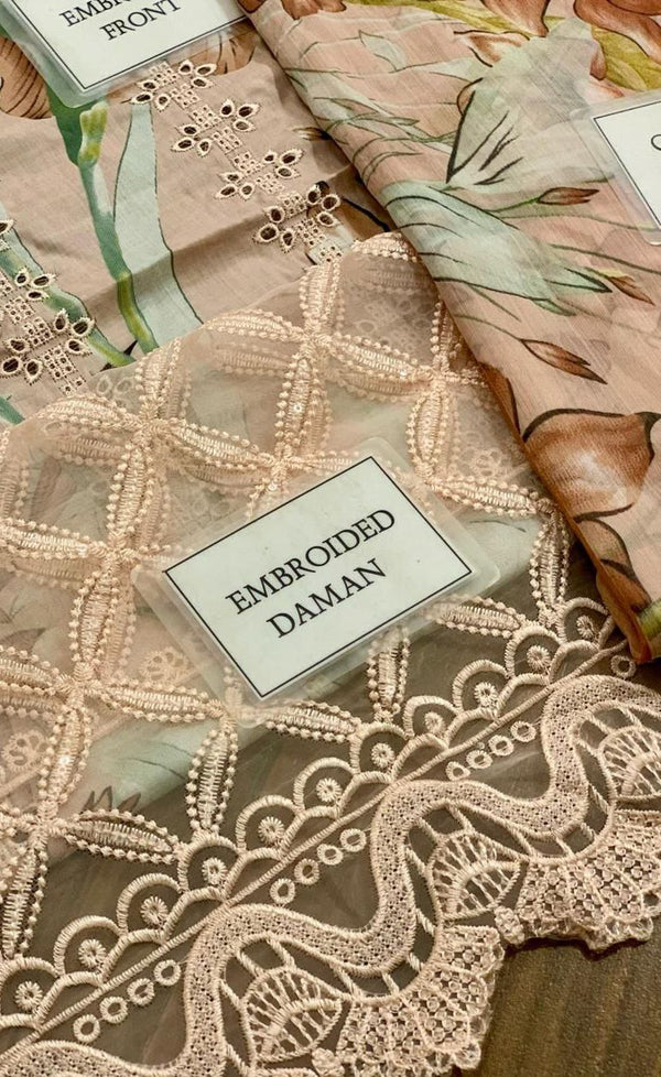 IZNIK LUXURY EMBROIDERY LAWN UNSTITCH