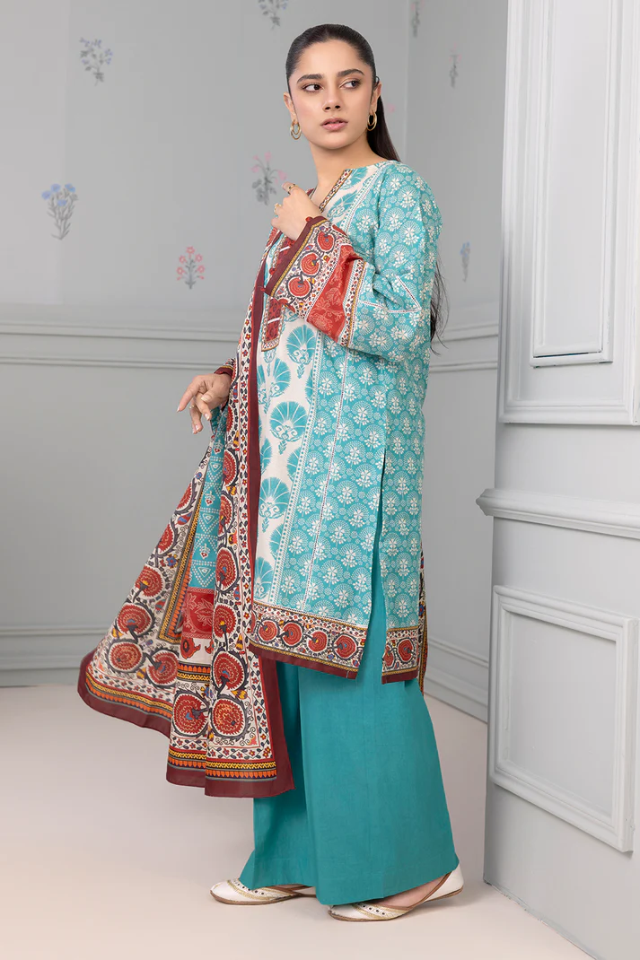 ZELLBURY Digital Printed 3-Piece lawn