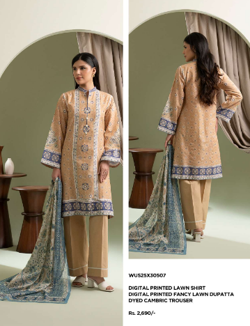  ZELLBURY Digital Printed Lawn Suit