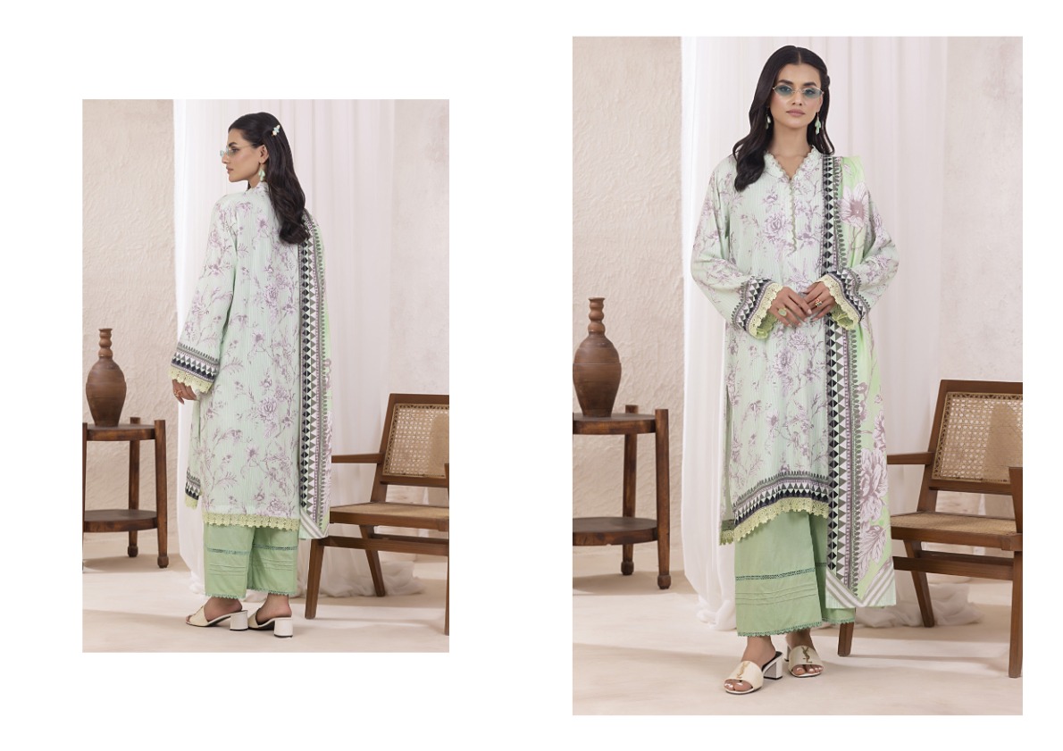 Regalia linen vol-3 printed three piece. premium quality. discount offer