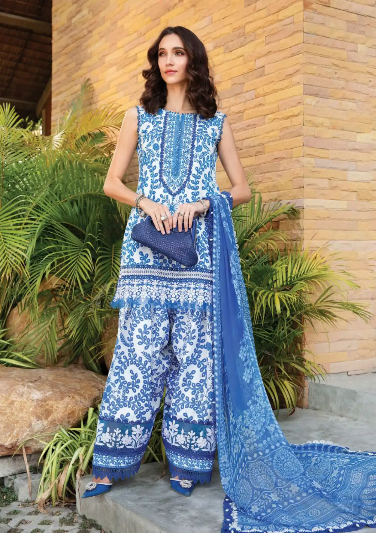 Maria B. Printed Lawn Suit