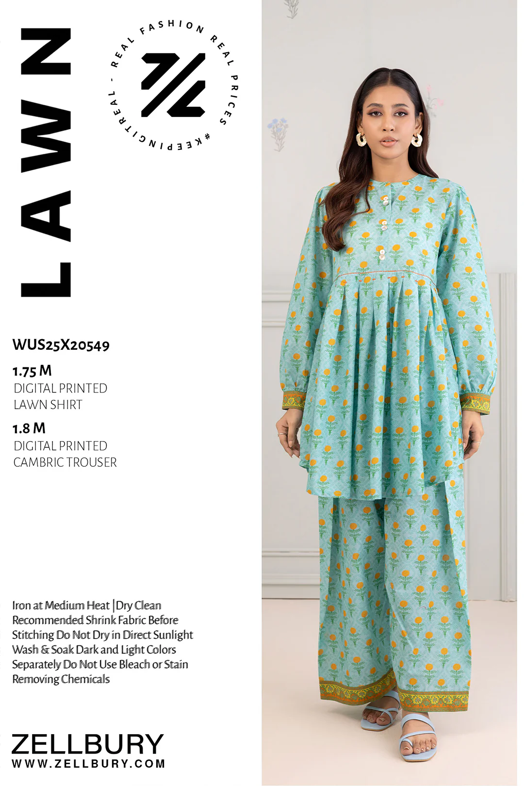 zellbury 2-pCDigital Printed Lawn Suit. NEW ARRIVAL