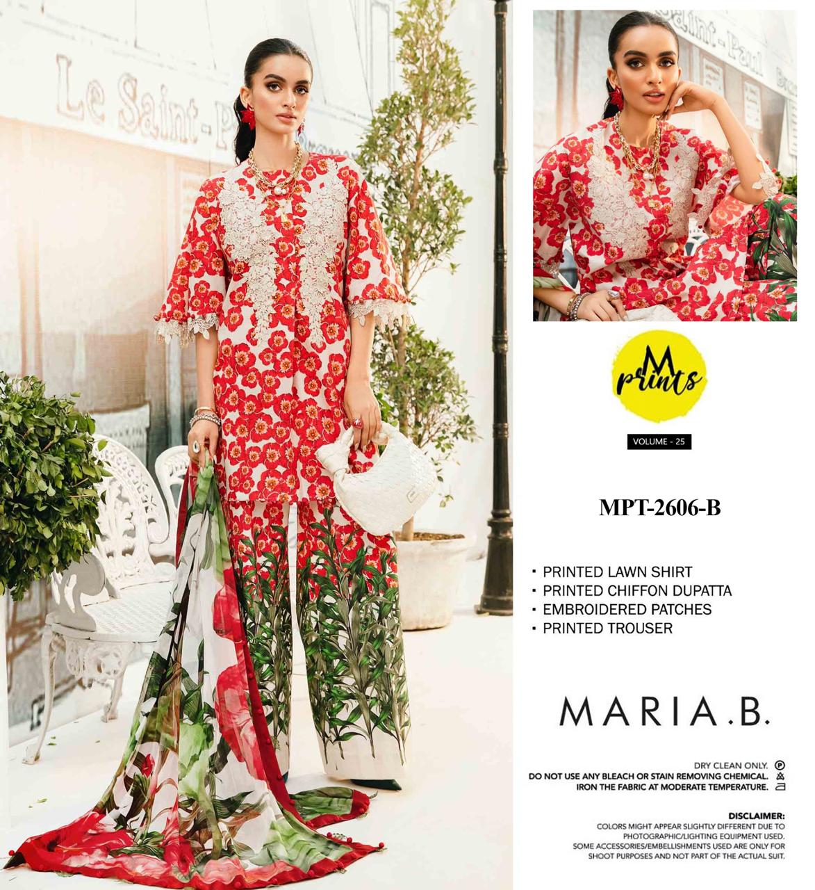 Maria B. Printed Lawn Suit – 