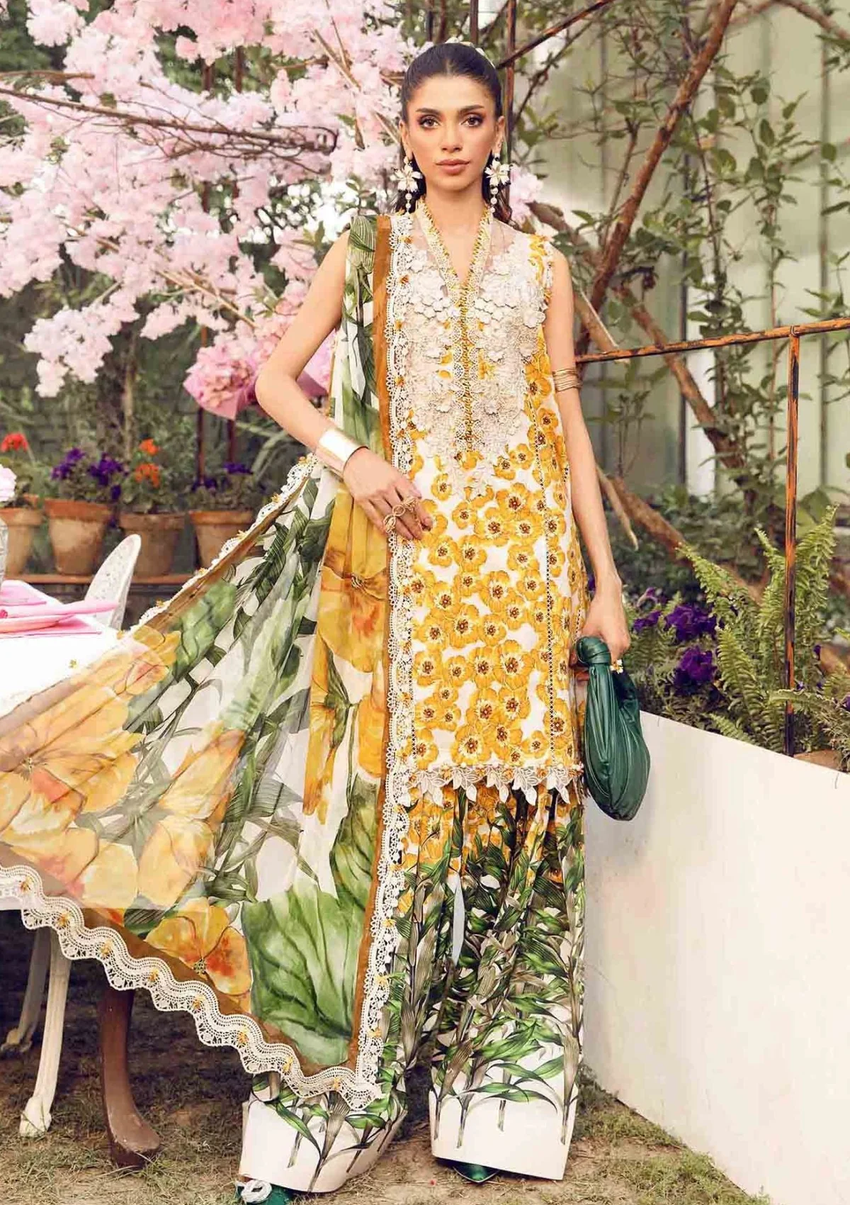 Maria B. Printed Lawn 3-Piece Suit
