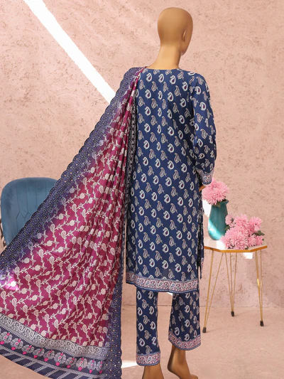  MTF , Mausam Digital Printed Lilen | Unstitched Suit with cutwork