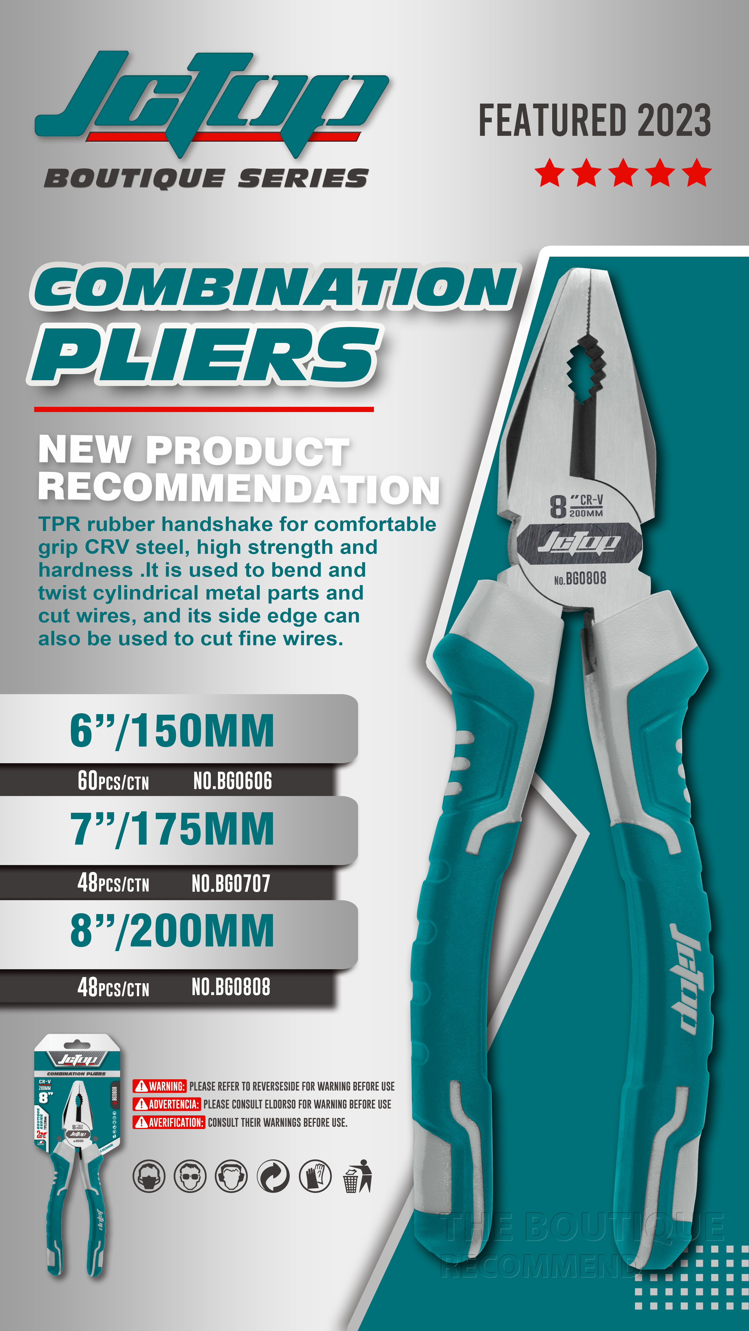 Combination Pliers, BG0606, BG0707, BG0808