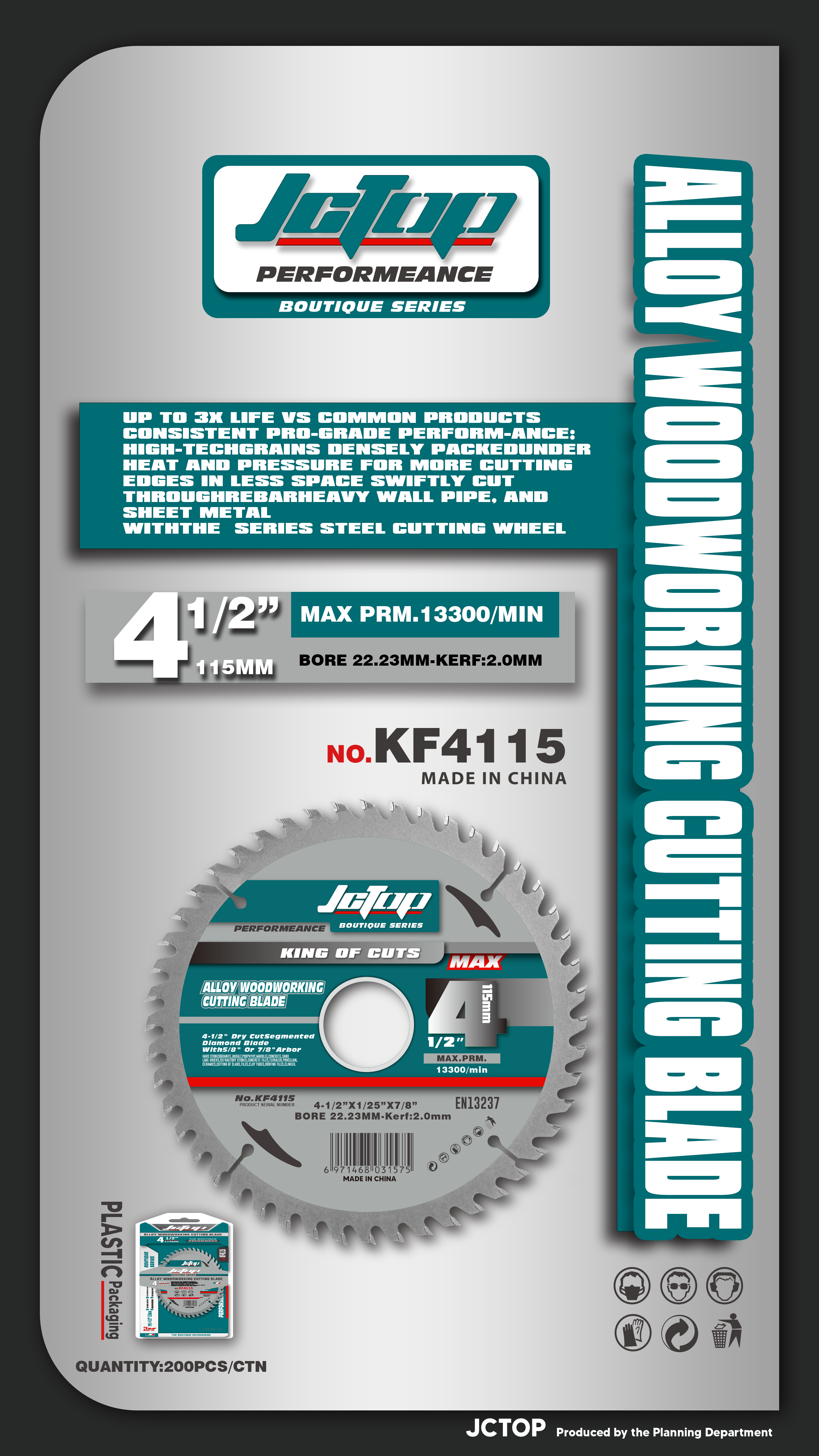 Alloy Woodworking Cutting Blade, KF4115