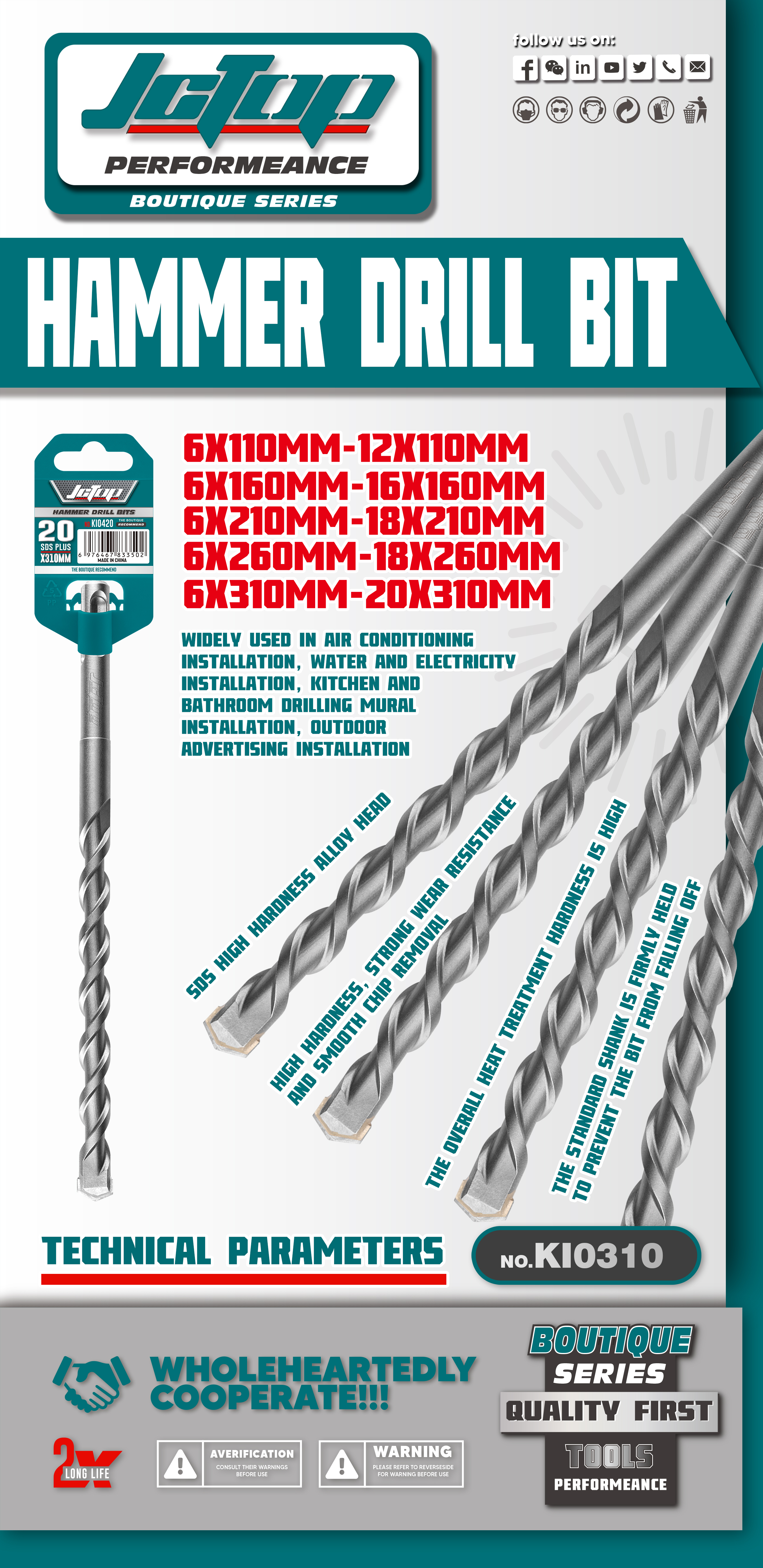 Hammer Drill Bit, KI0310