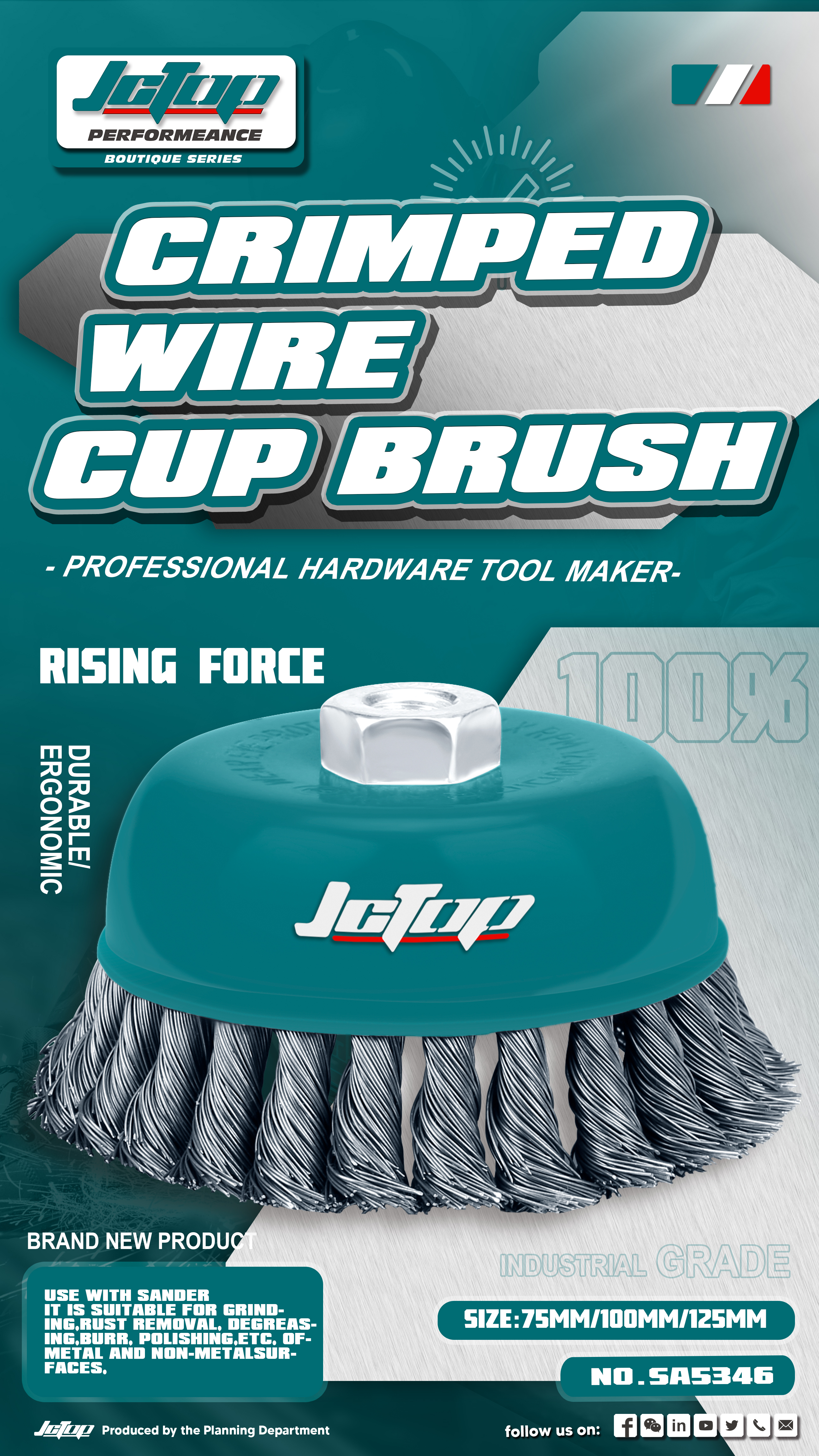 Crimped Wire Cup Brush, SA5346