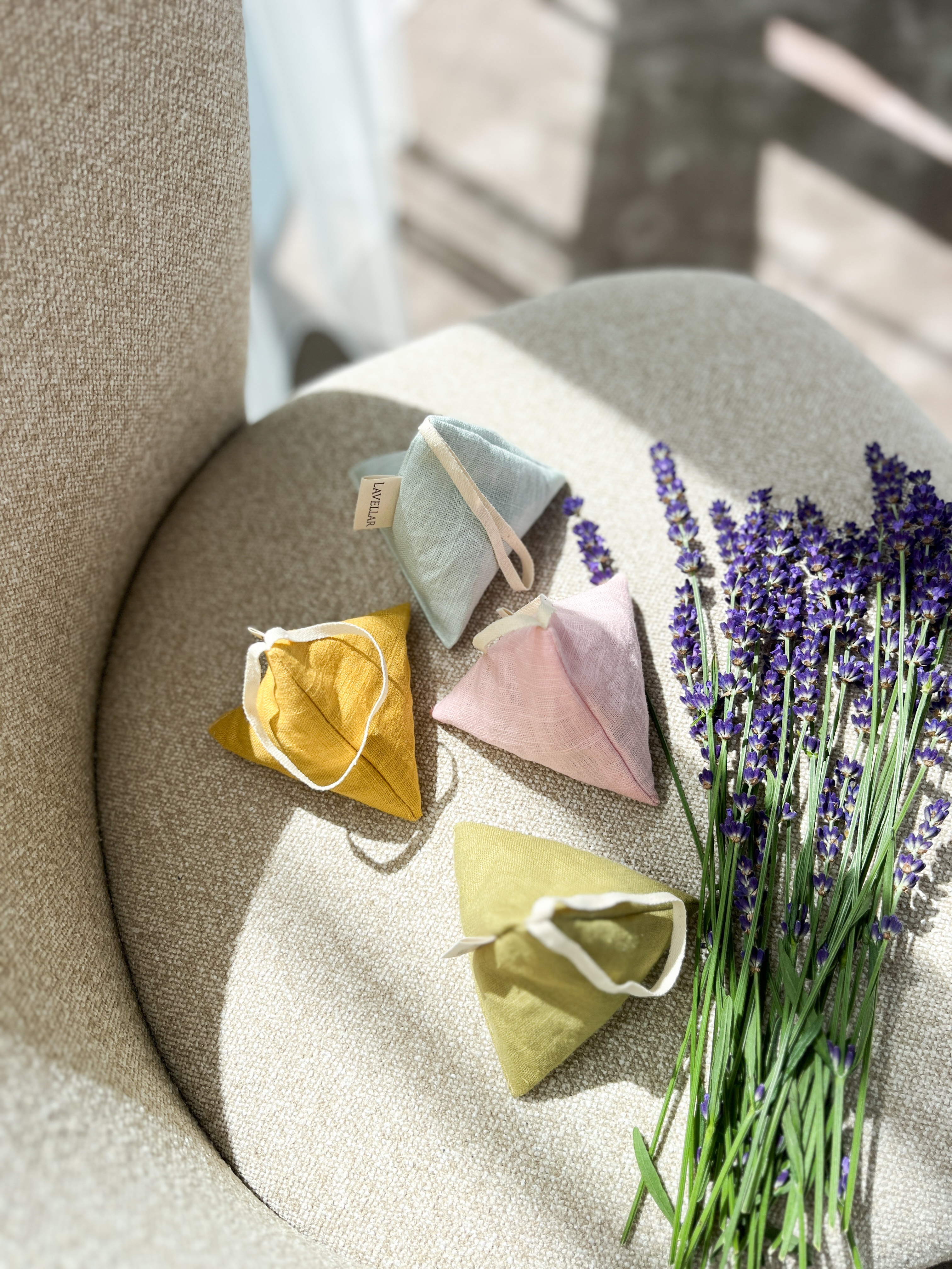 Linen lavender SACHET BAG