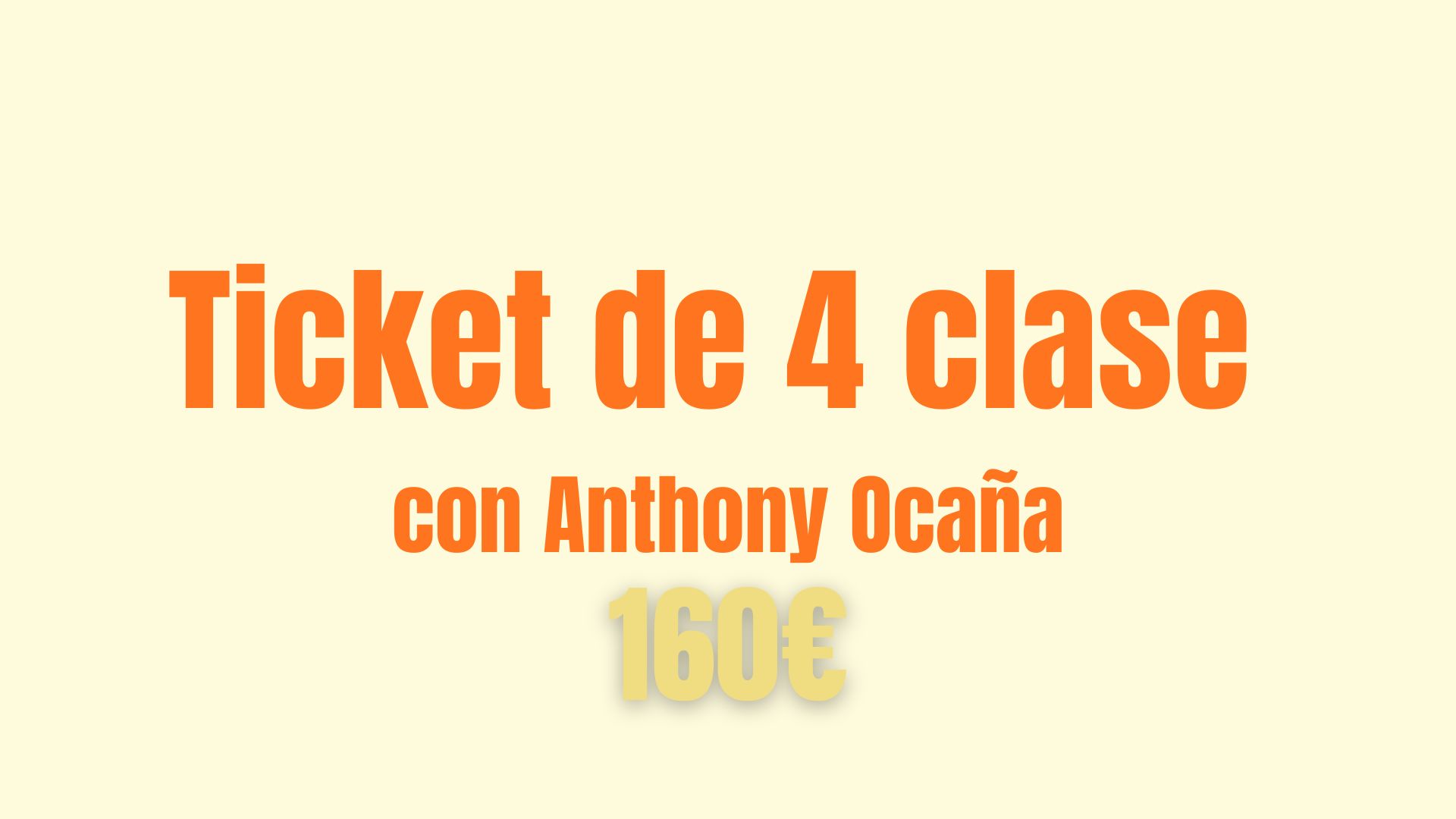 Ticket de 4 clases