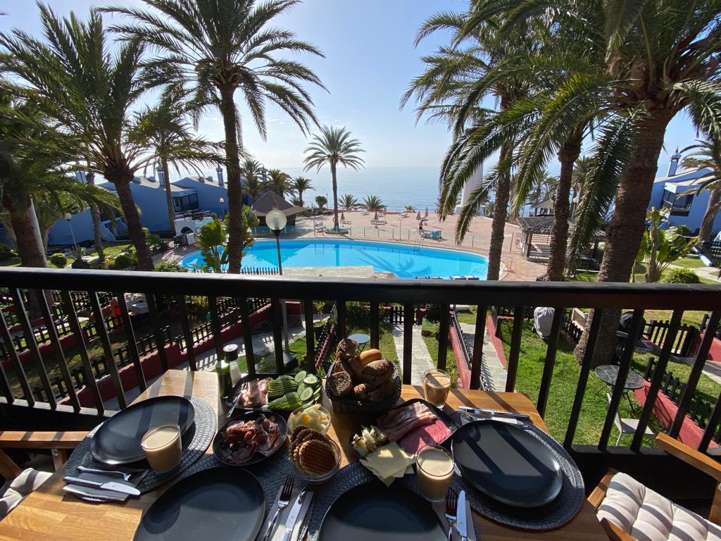 San Agustín - Schöne Maisonette-Wohnung mit Panorama Balkon (1. Etage) für eine Familie mit Kindern (2 bis 4 Personen)