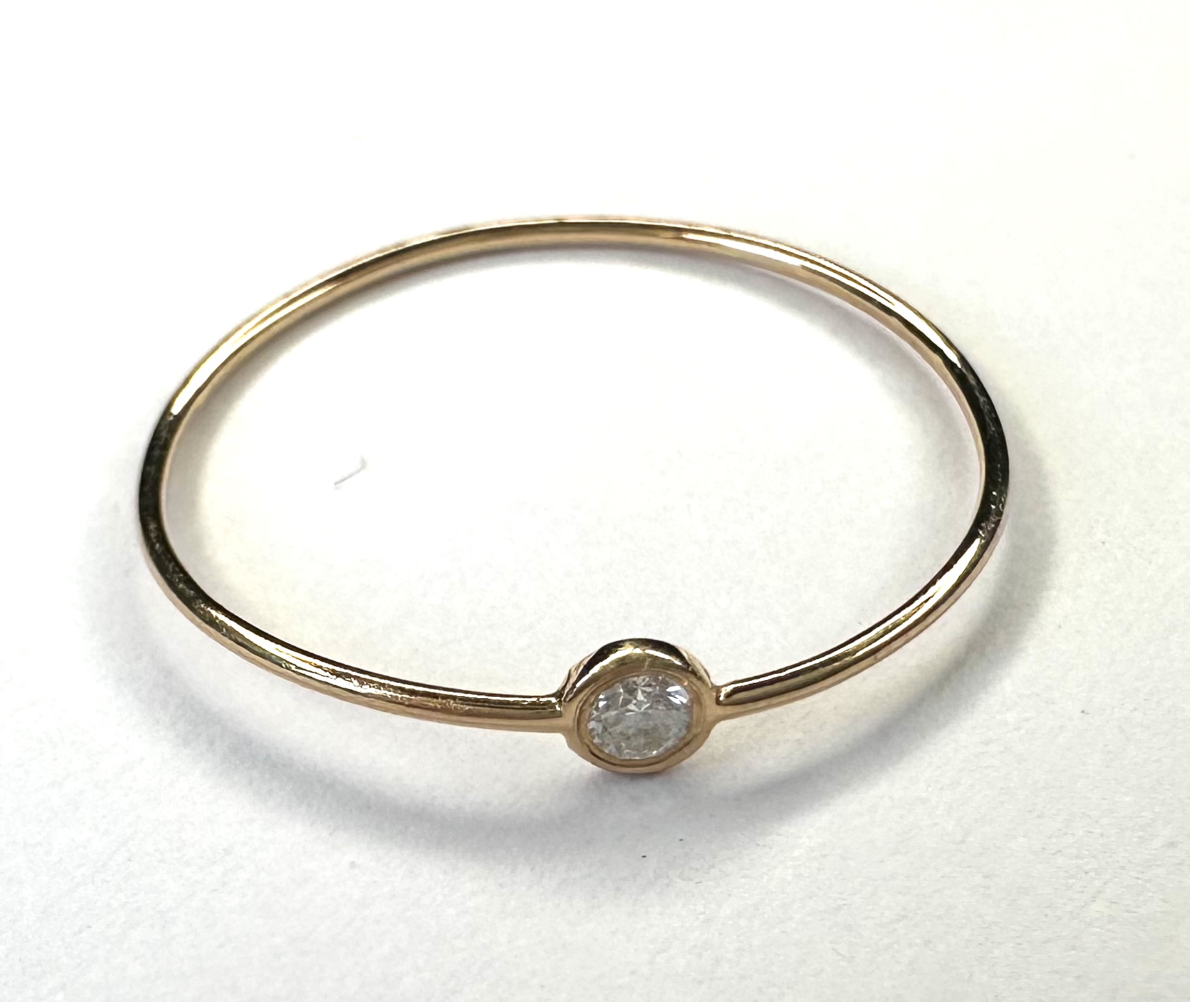 Bague simple diamant unique