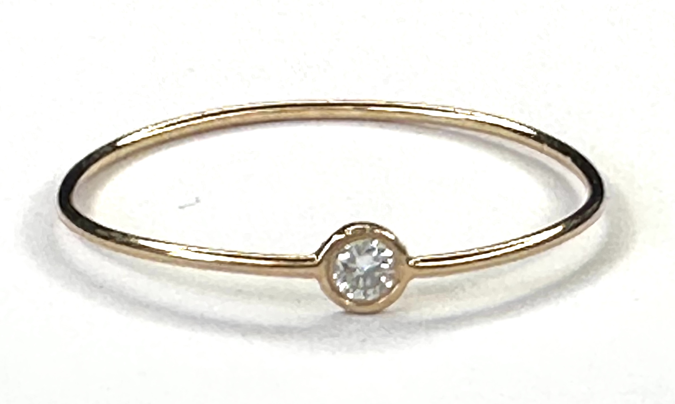 Bague simple diamant unique